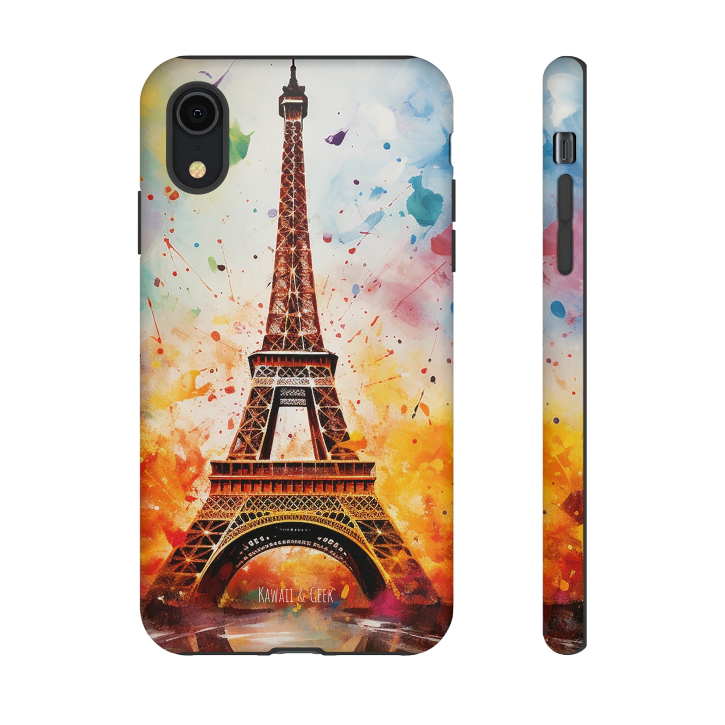 Eiffel Tower Painting Tough Phone Case - for Paris lovers