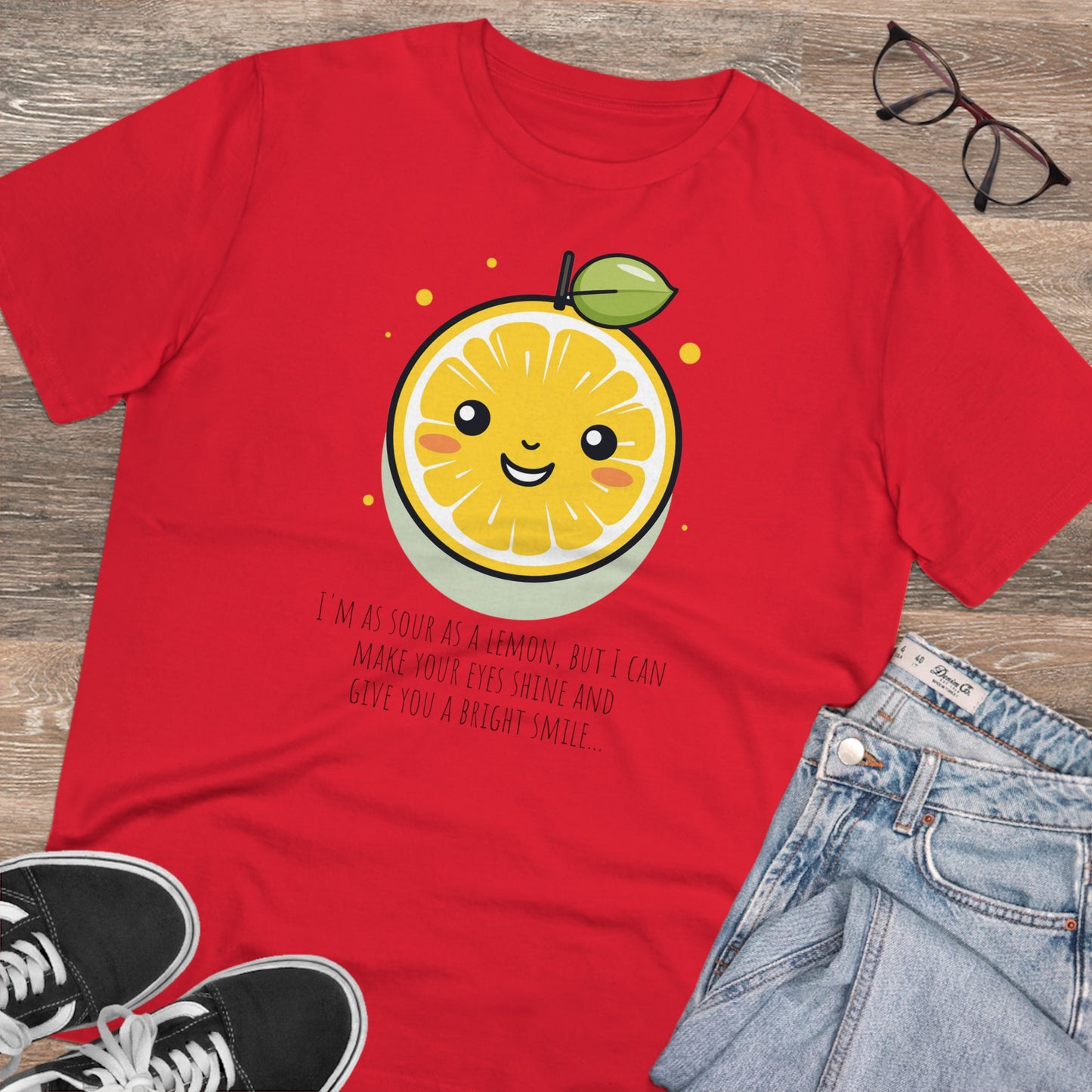 Cute Eco-Friendly Lemon T-Shirt - Brighten Your Day with Citrus Charm !