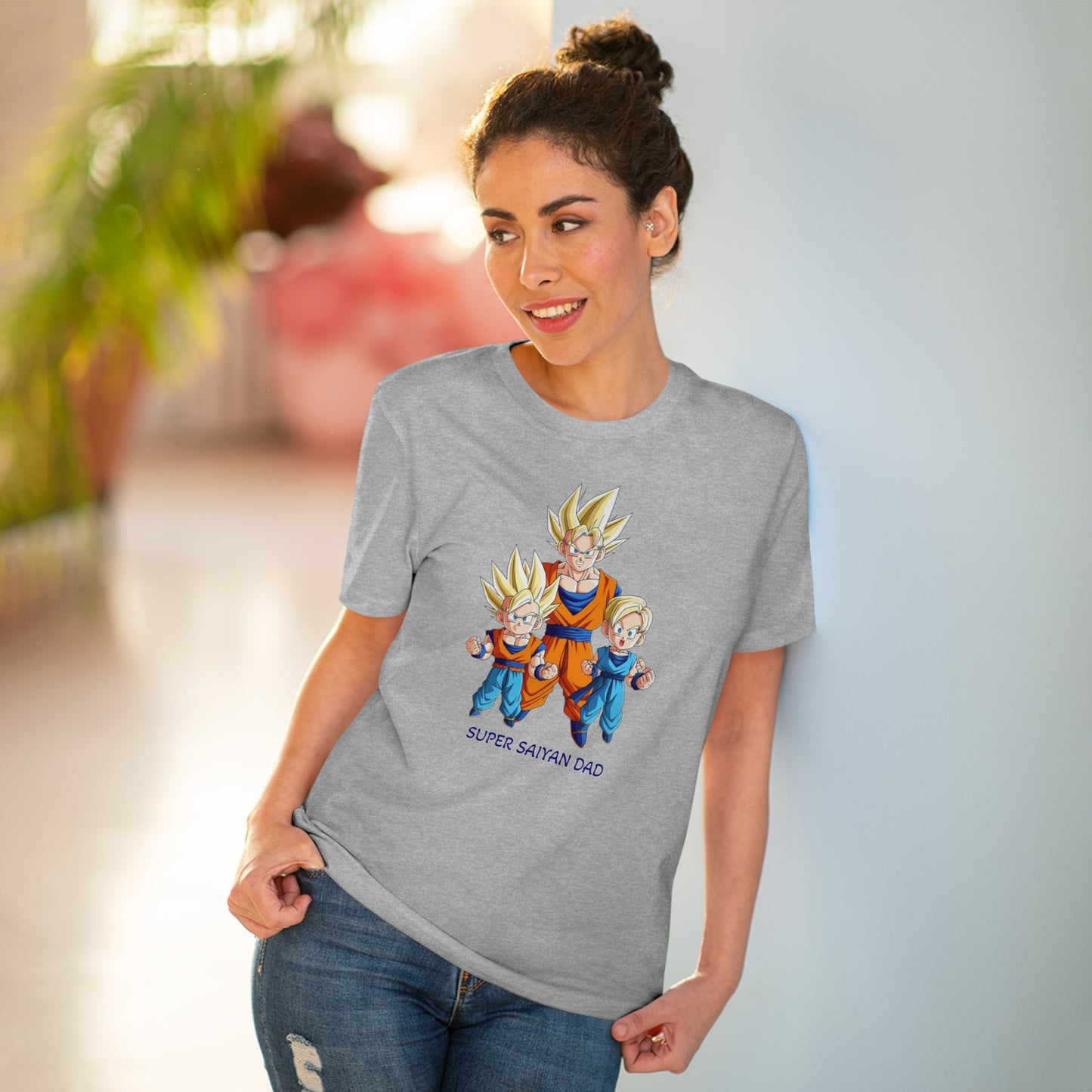 San Goku - Unisex Eco-Friendly T-Shirt - Celebrate Father's Day "Super Saiyan Dad"