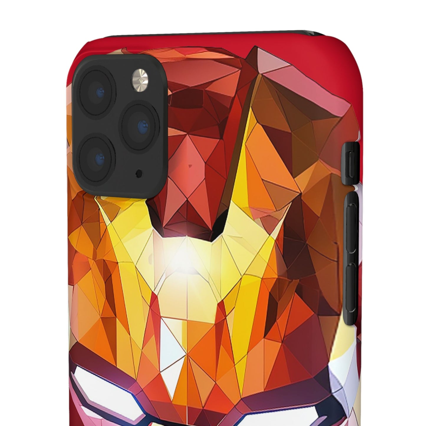Phone Case - Iron Man helmet polygonal style