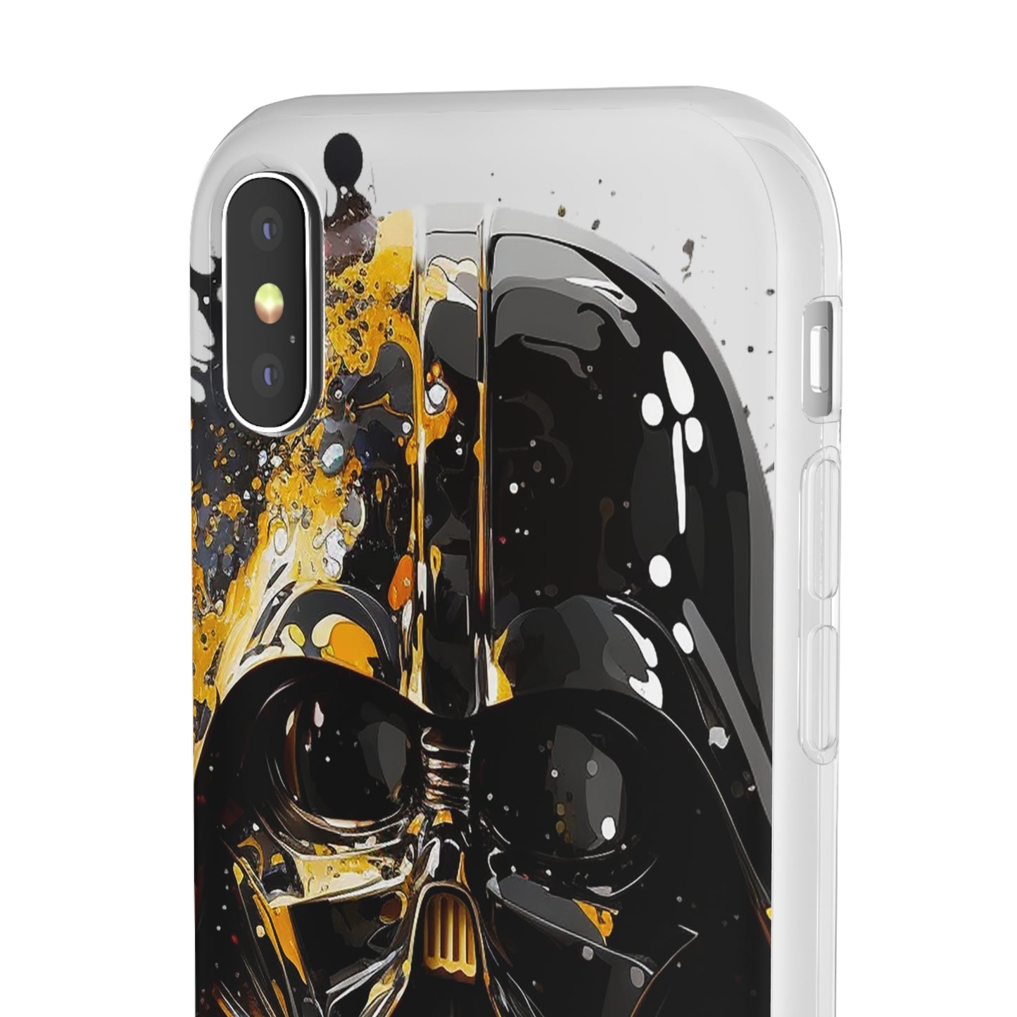 Darth Vader Gold and Black flexi phone Case - Protect Your Phone with Galactic and Artistic Style