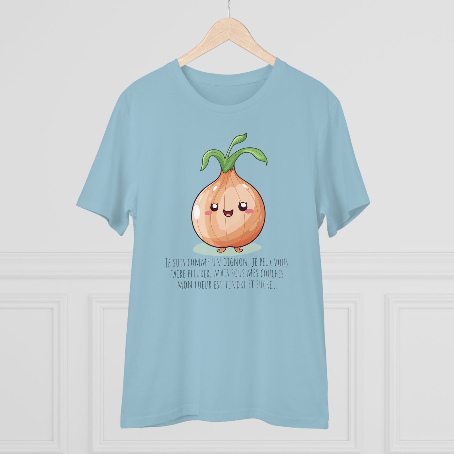 Sweet and Sassy Eco-Friendly Onion T-Shirt for Heartfelt Style - FRENCH