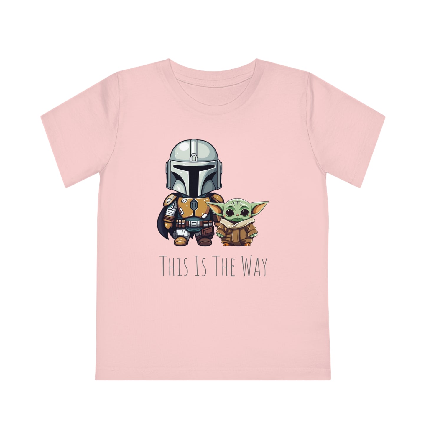 Mandalorian and baby yoda Kids Eco-Friendly T-Shirt - Embrace Galactic Adventures