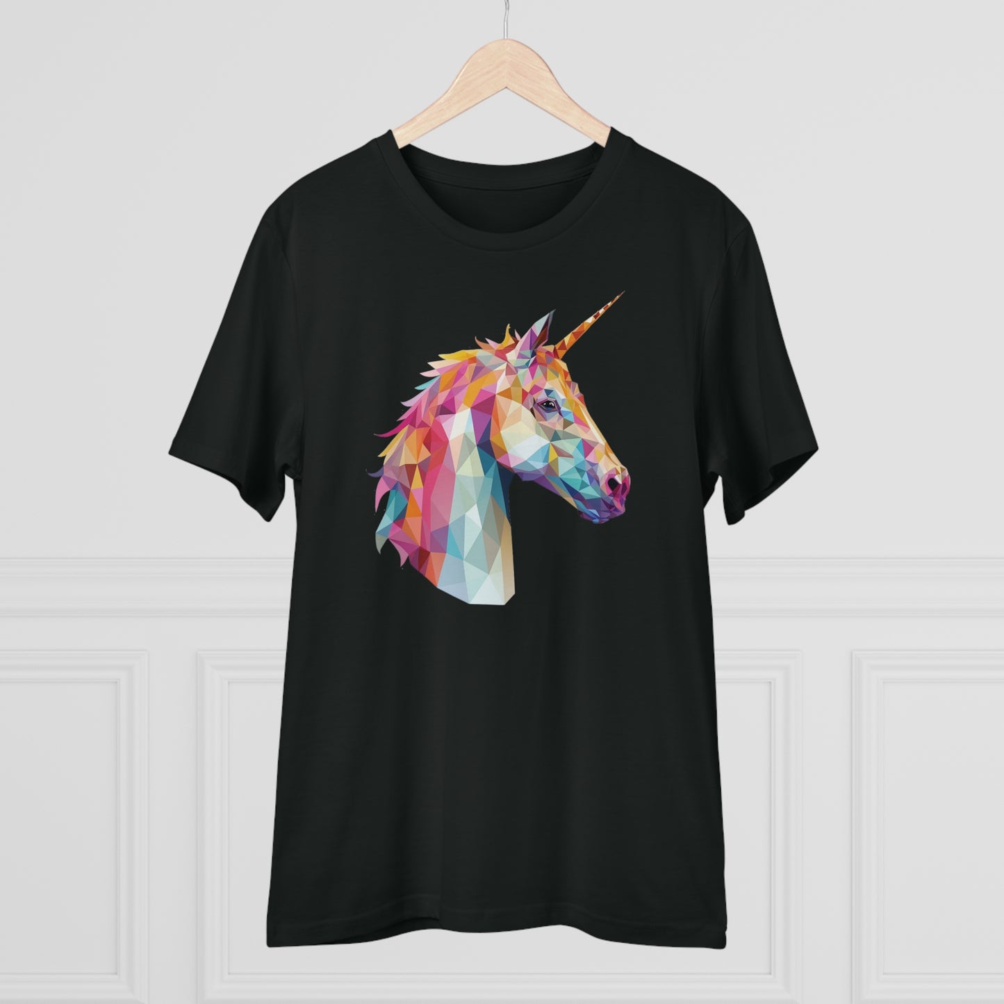 Unicorn Polygonal T-Shirt - Embrace Magical Elegance