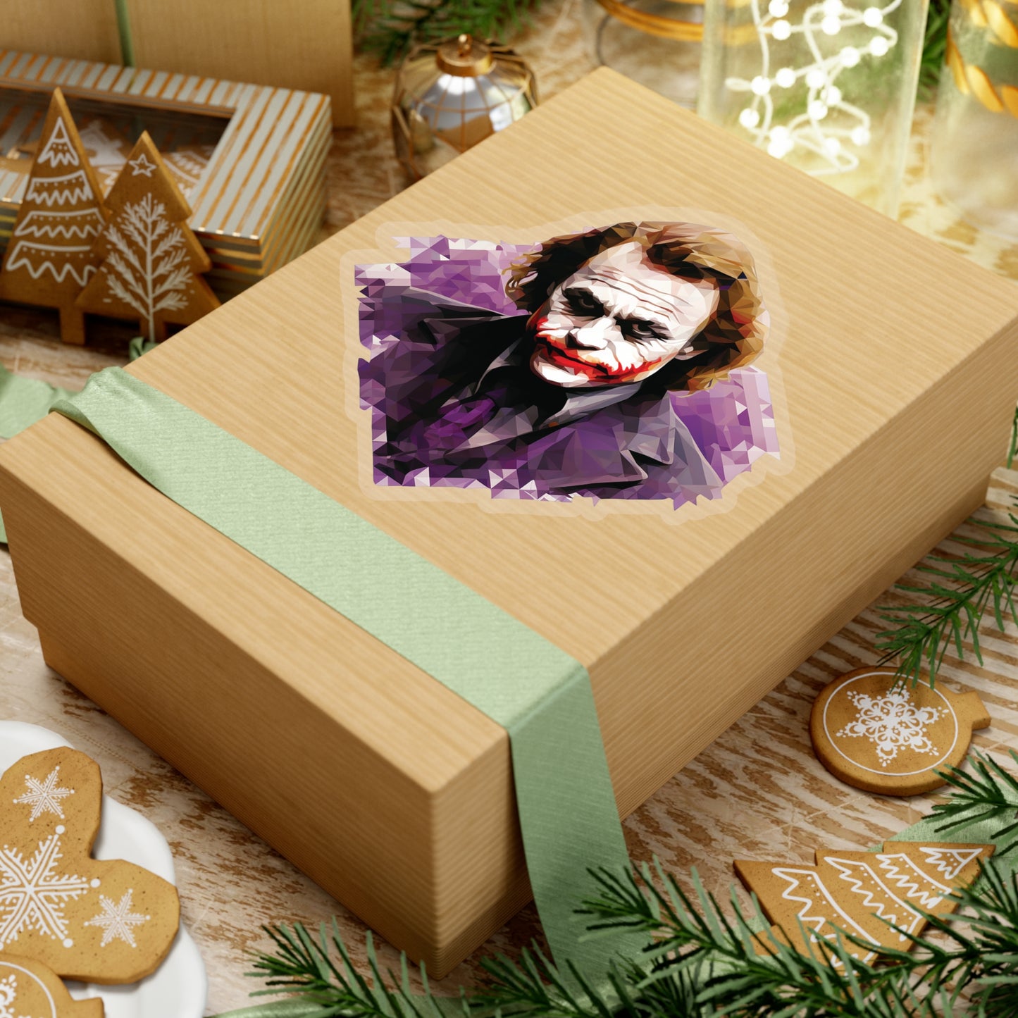 The Joker Heath Ledger Sticker - A Faceted Tribute to a Legendary Performance