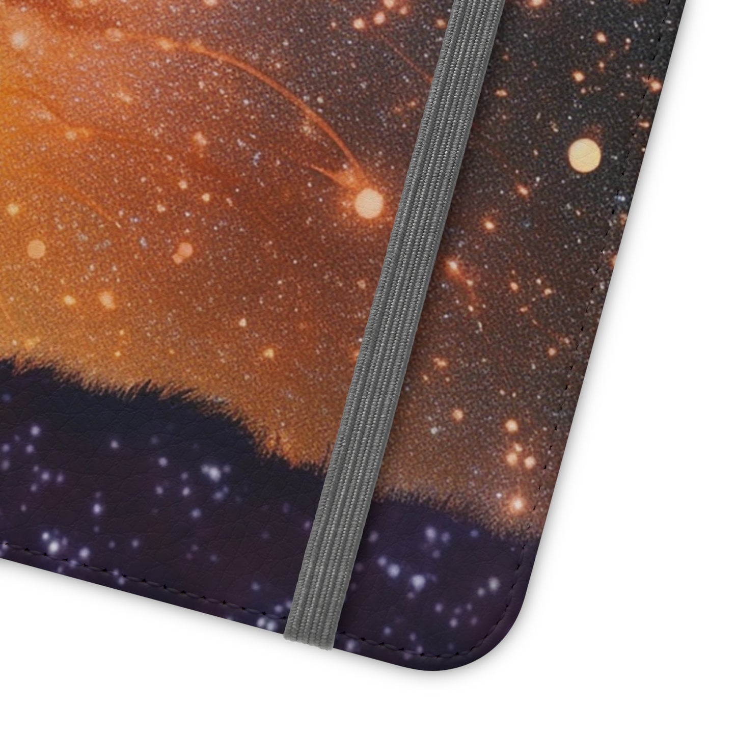 Starry Night Lovers Flip Phone Case - Embrace the Beauty of the Night Sky