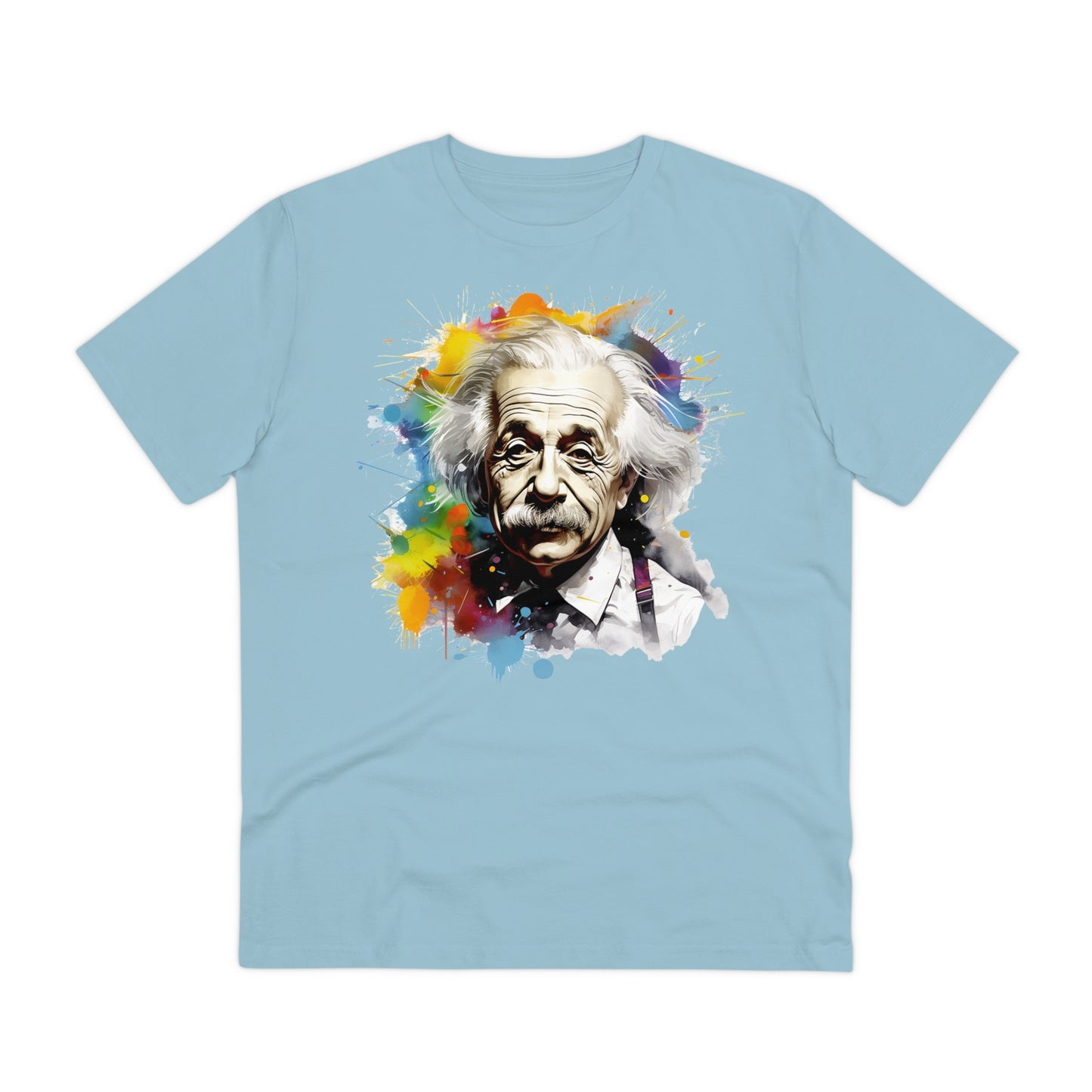 Albert Einstein Eco-friendly T-shirt : Watercolor Essence