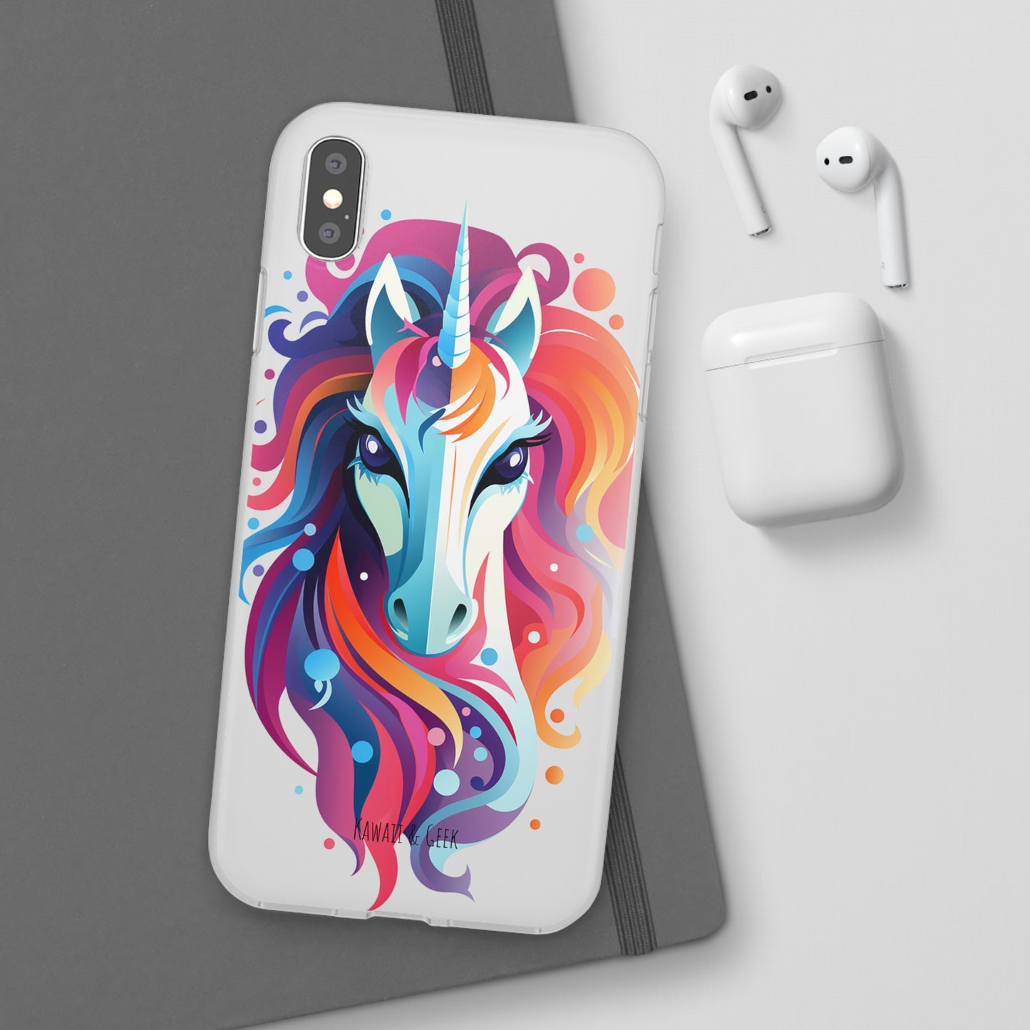 Ink Unicorn Flexi Transparent Phone Case