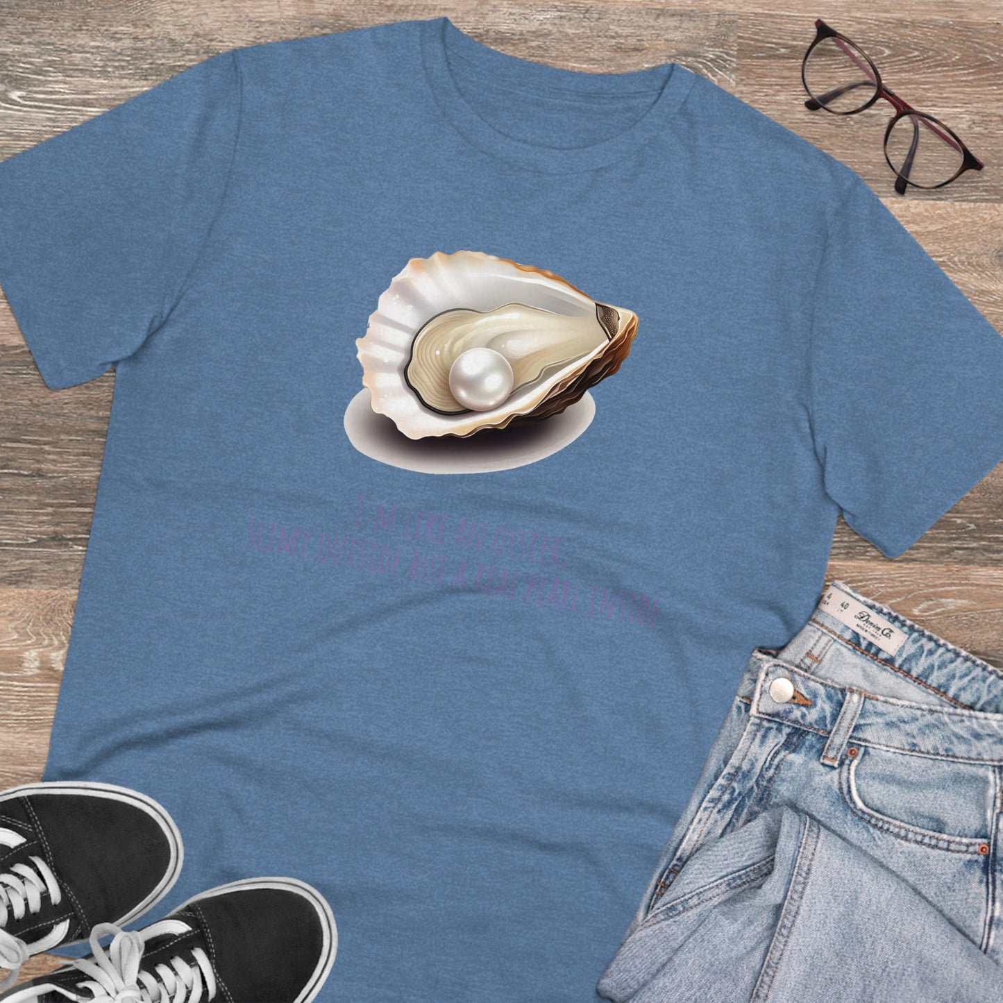 Eco-Friendly Pearl Oyster T-shirt: Celebrate Inner Beauty