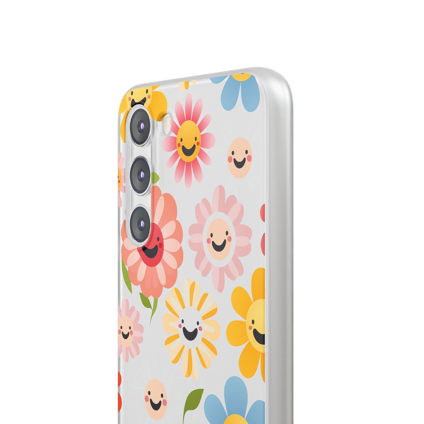 Kawaii Flowers Flexi Transparent Phone Case