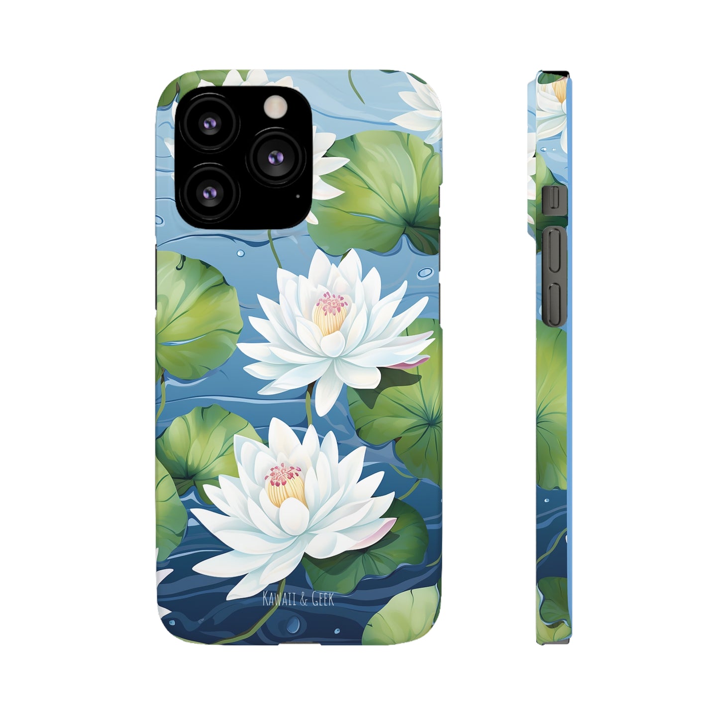 Elegant Water Lilies: Premium Phone Case