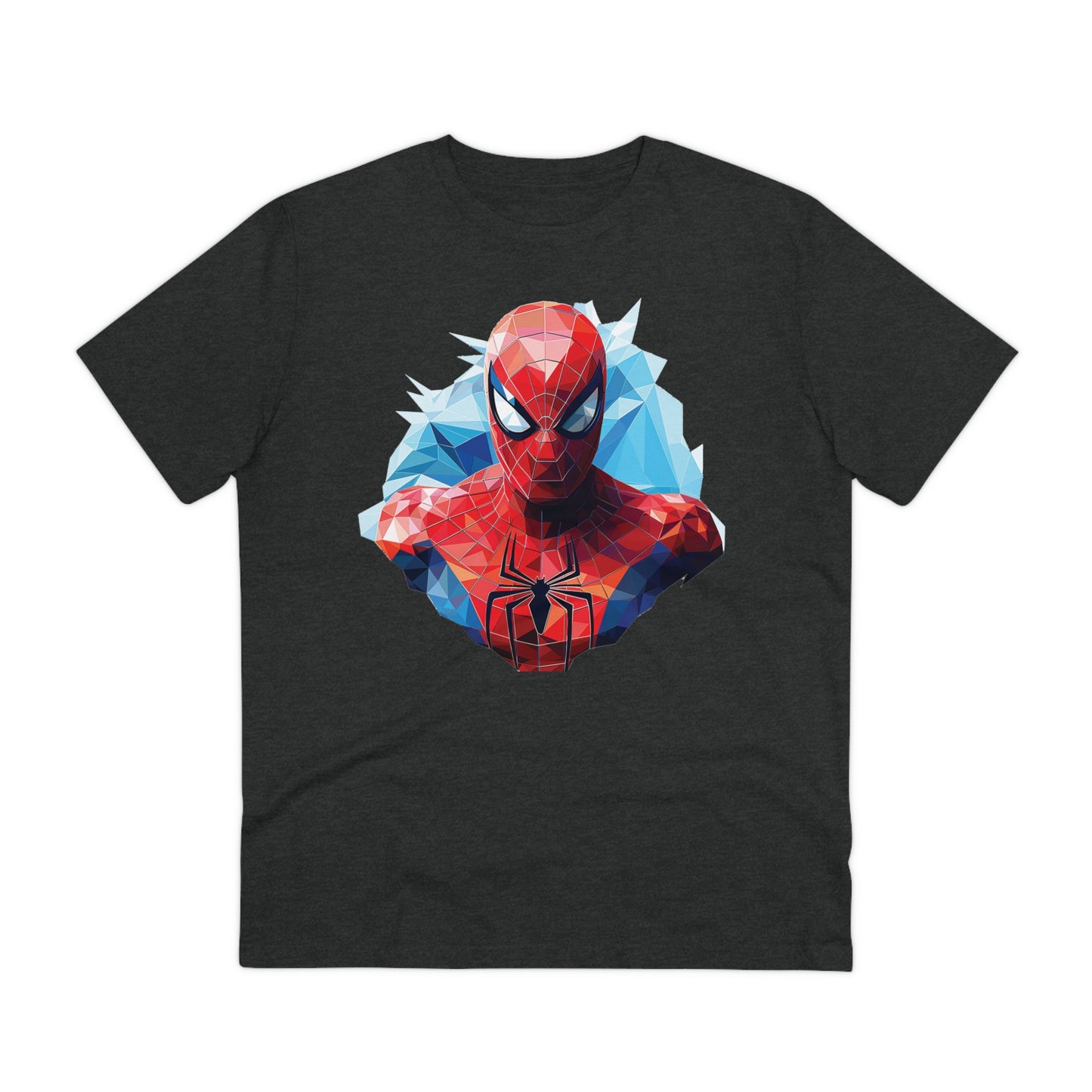 Spider-Man Polygonal Geometric T-Shirt - Swing into Stylish Adventure