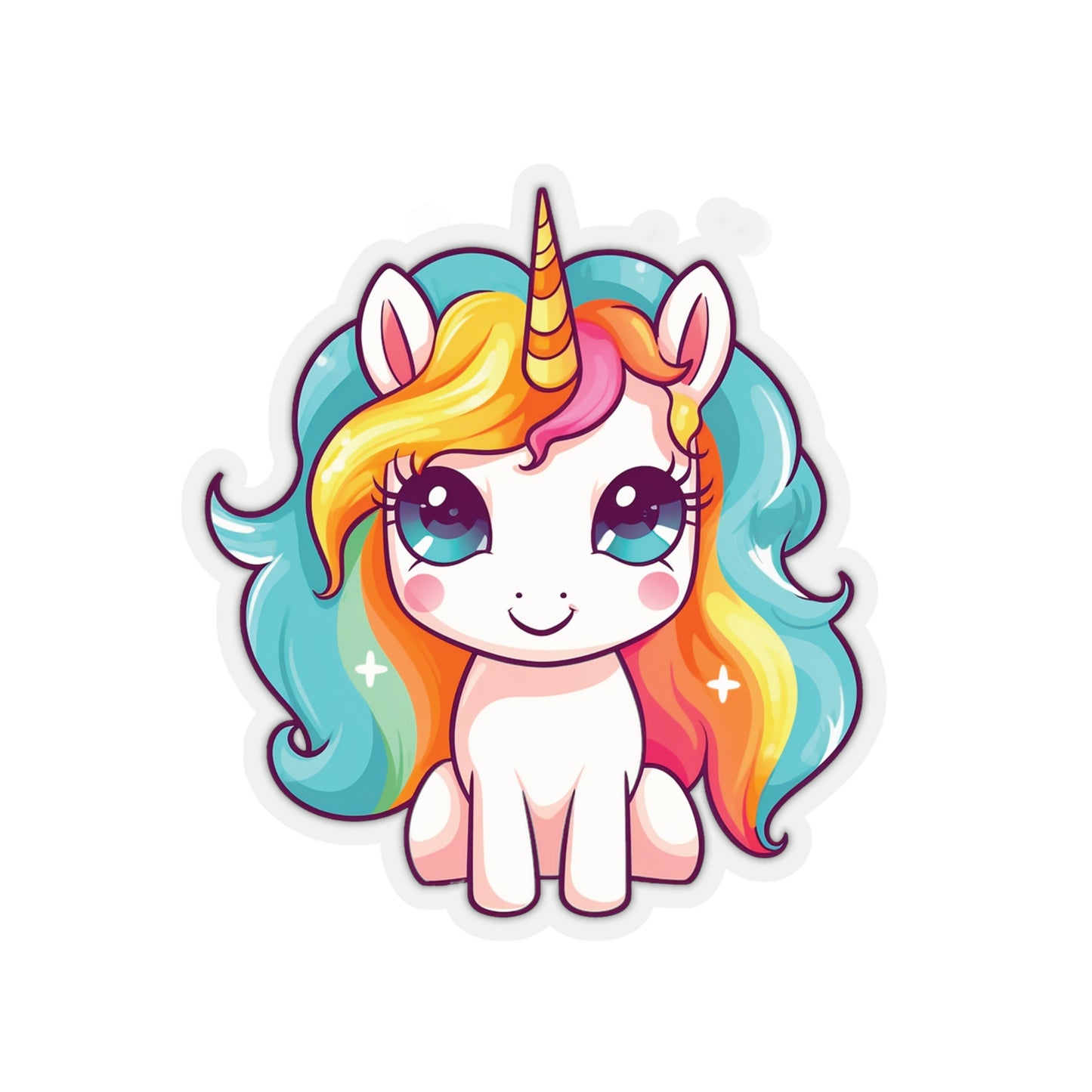 Rainbow Unicorn Sticker - Add Some Colorful and Magical Style to Your Life