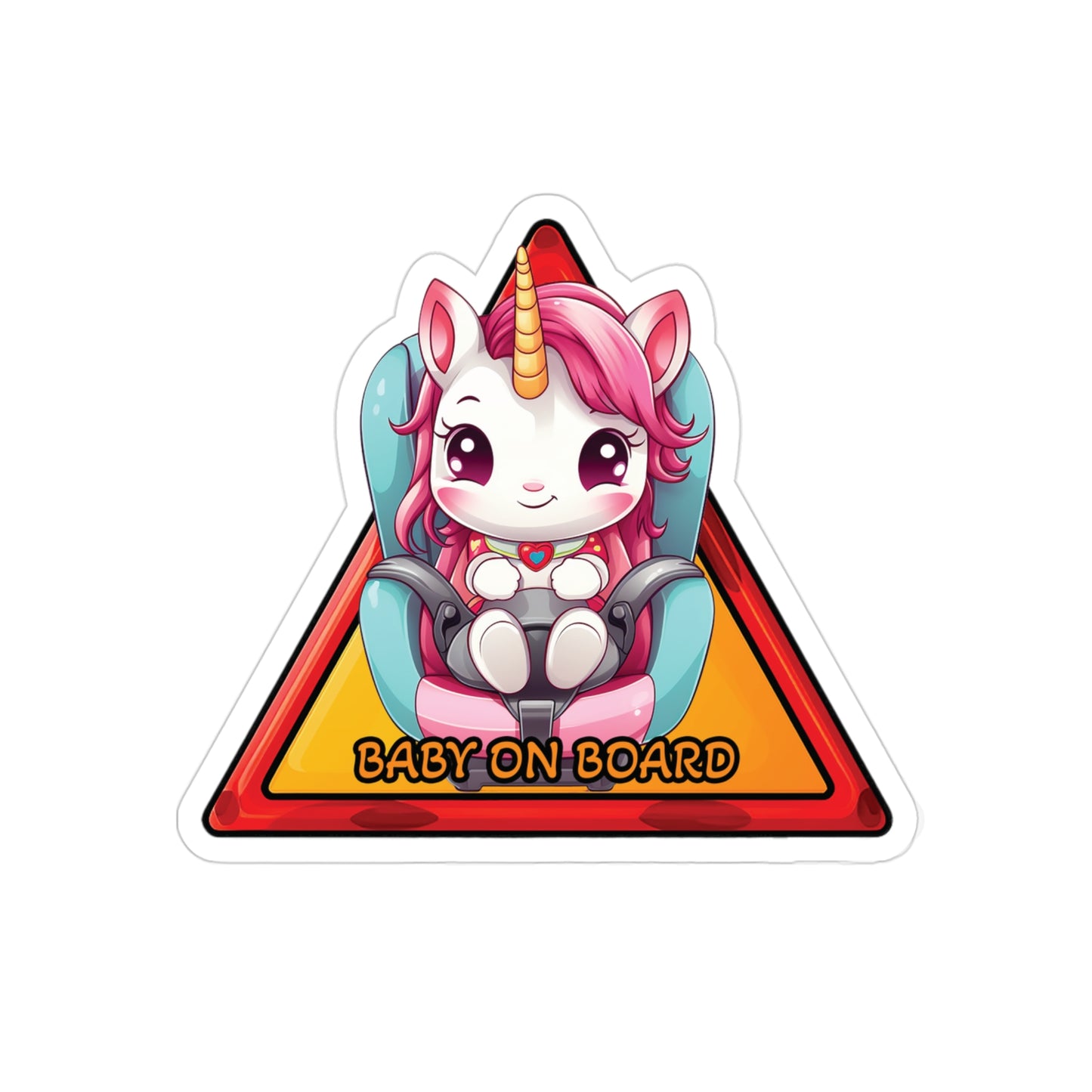 Baby on Board Sticker - Baby Unicorn - Magical Passenger Onboard