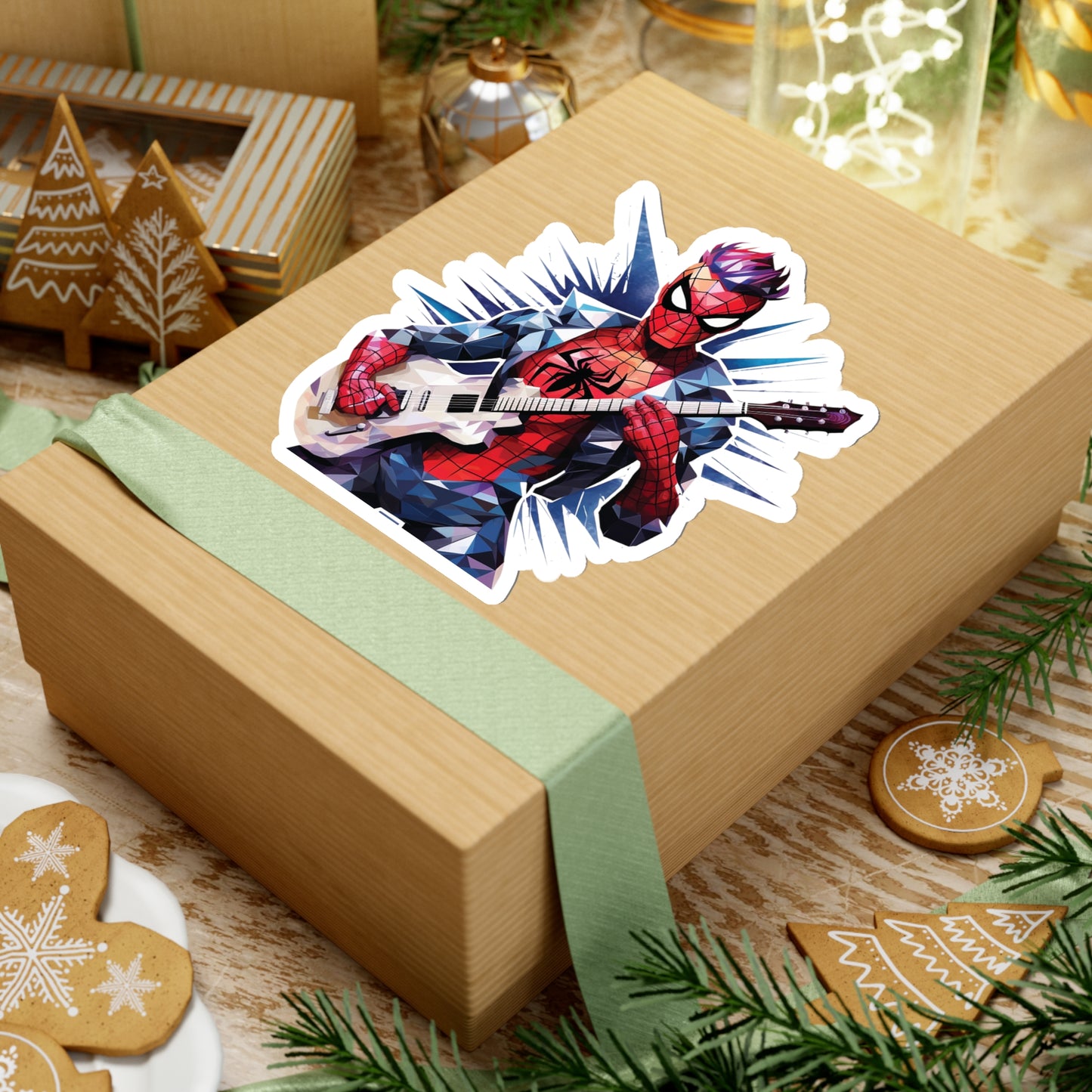 Spider Punk Sticker - Spider-Man Rocks with Electric Style