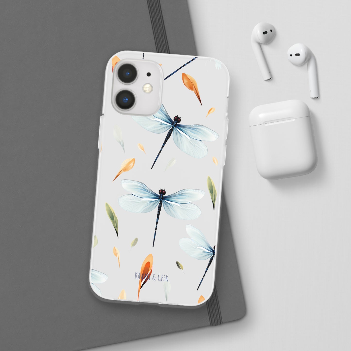 Dragonfly Dreams: Transparent Flexi Phone Case