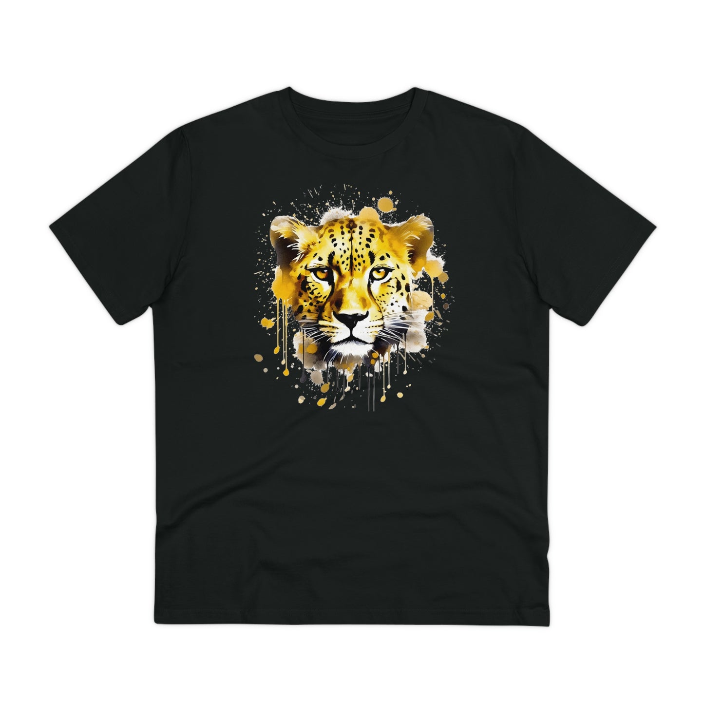 Cheetah T-Shirt in Watercolor Style - Unisex and Eco-Friendly - Embrace Wildlife with Style and Sustainability