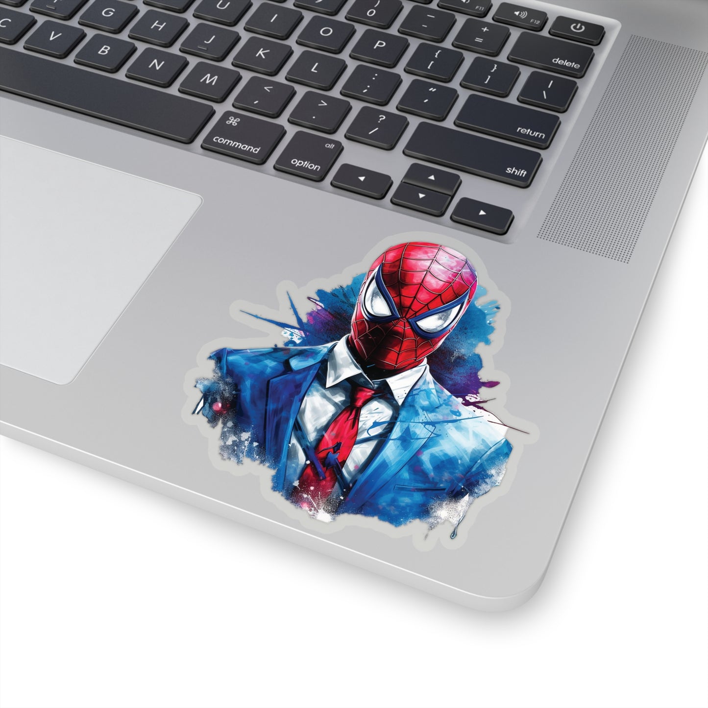 Spider Man in Work Suit Sticker - Add Some Unique and Heroic Style to Your Tech - Marvel Avengers