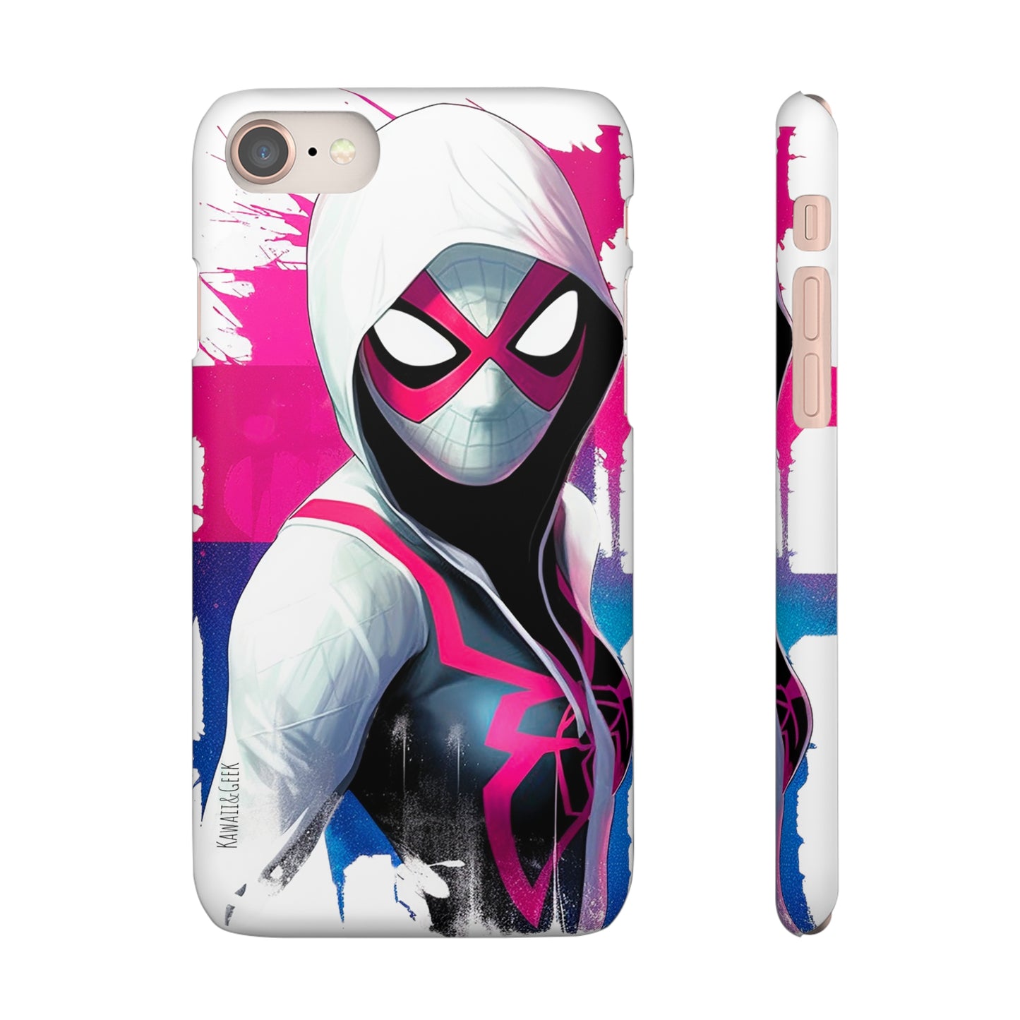 Spider Gwen in Watercolor Style Phone Case - Add Some Colorful and Heroic Style to Your Phone