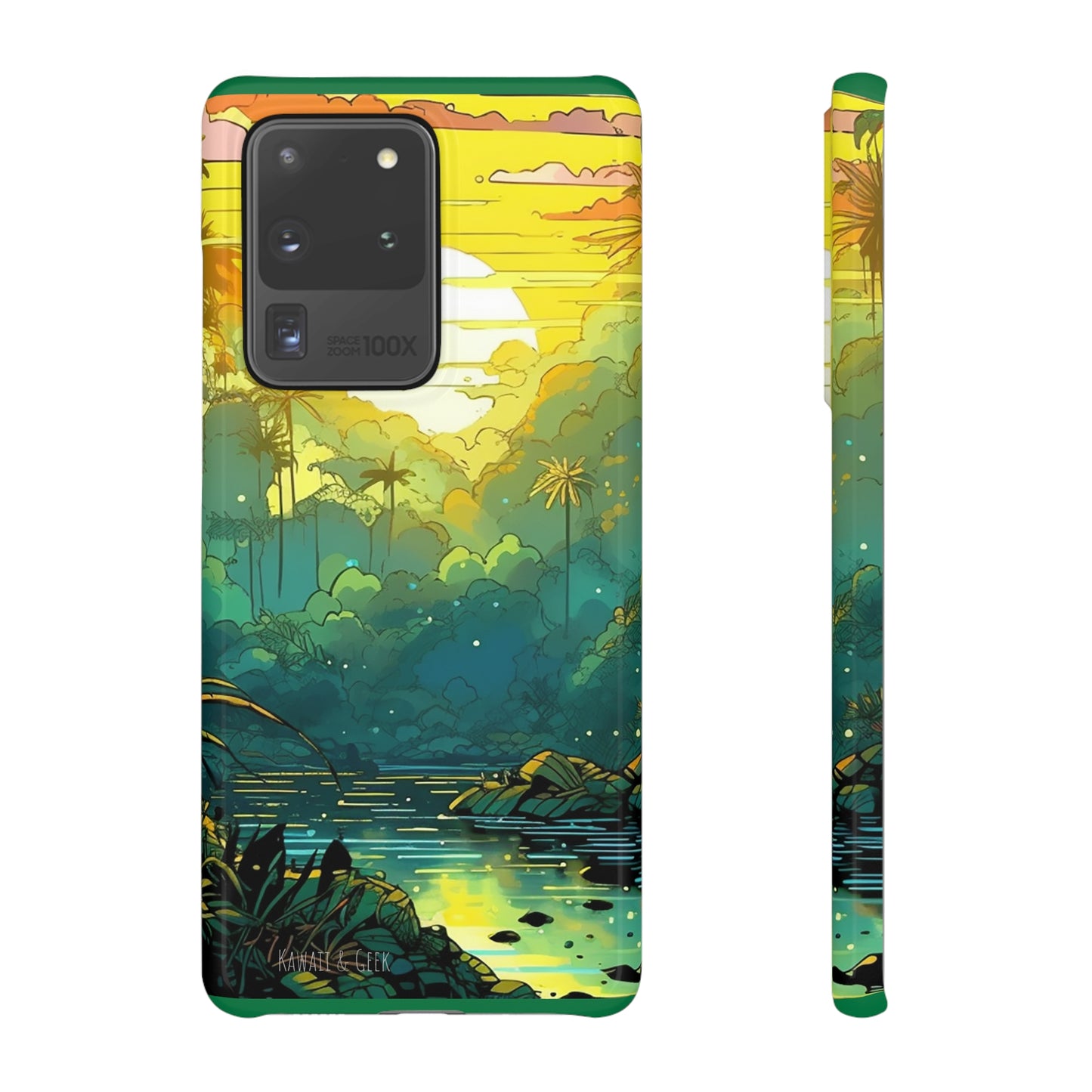 Rainforest at Sunset Phone Case - Capture the Serenity of Nature on Your Device