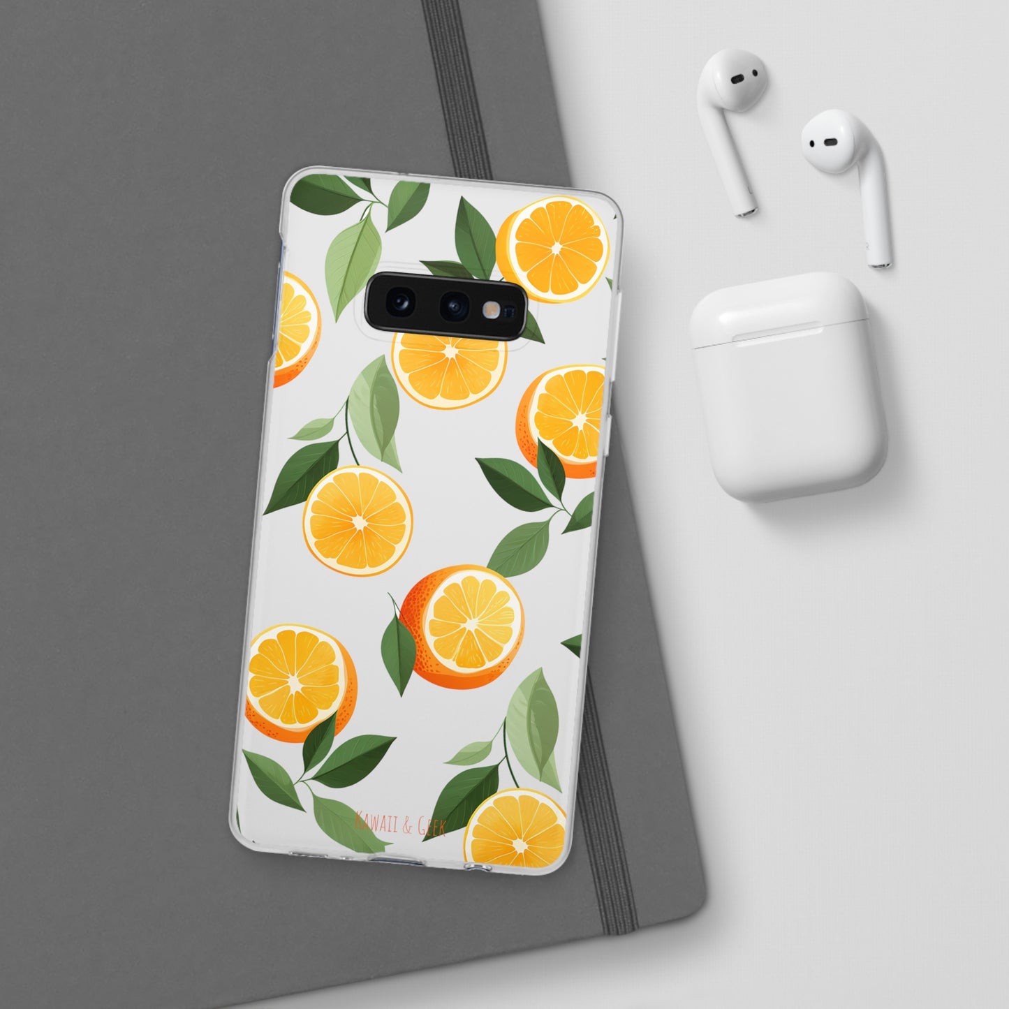 Zesty Orange Slices Transparent Flexi Phone Case