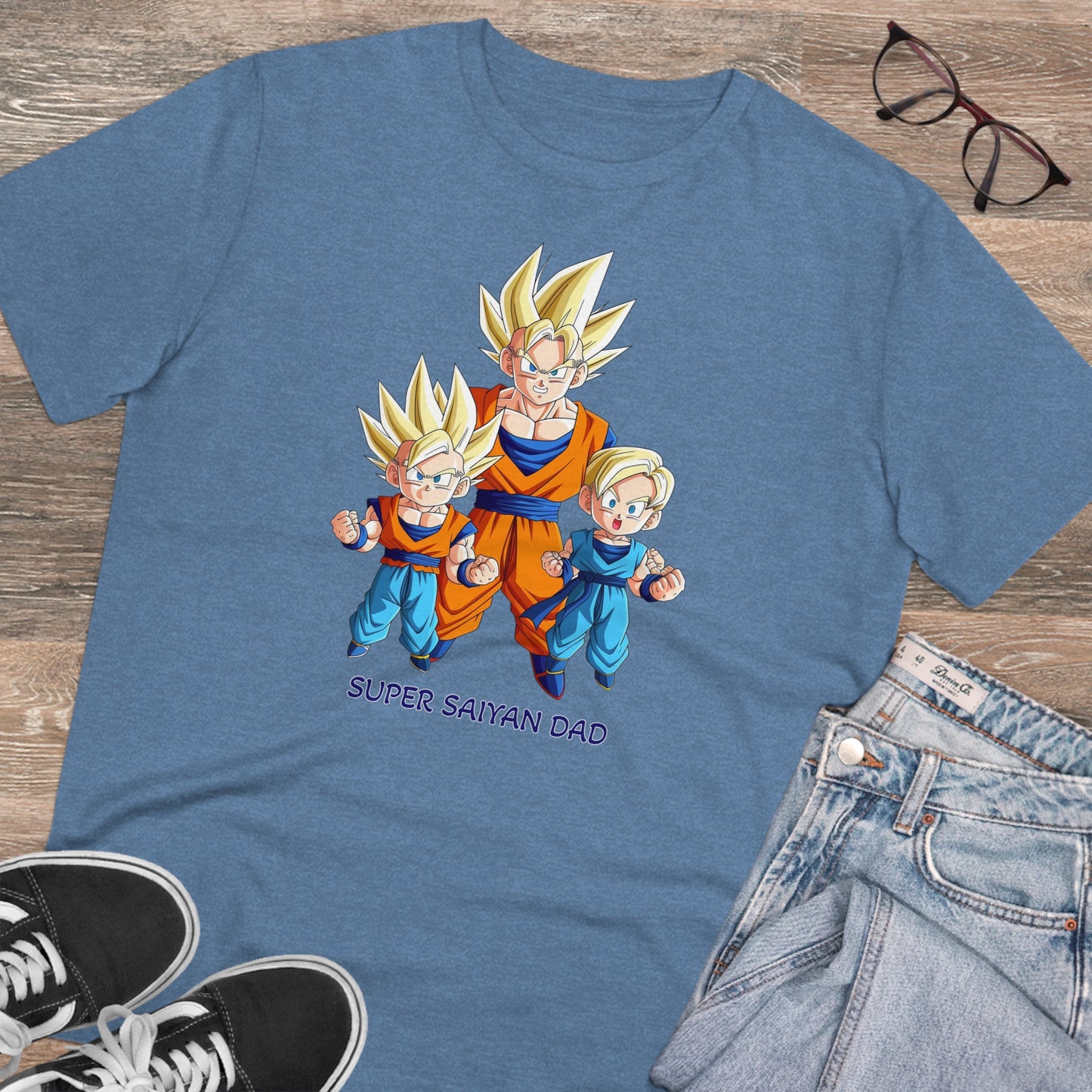 San Goku - Unisex Eco-Friendly T-Shirt - Celebrate Father's Day "Super Saiyan Dad"