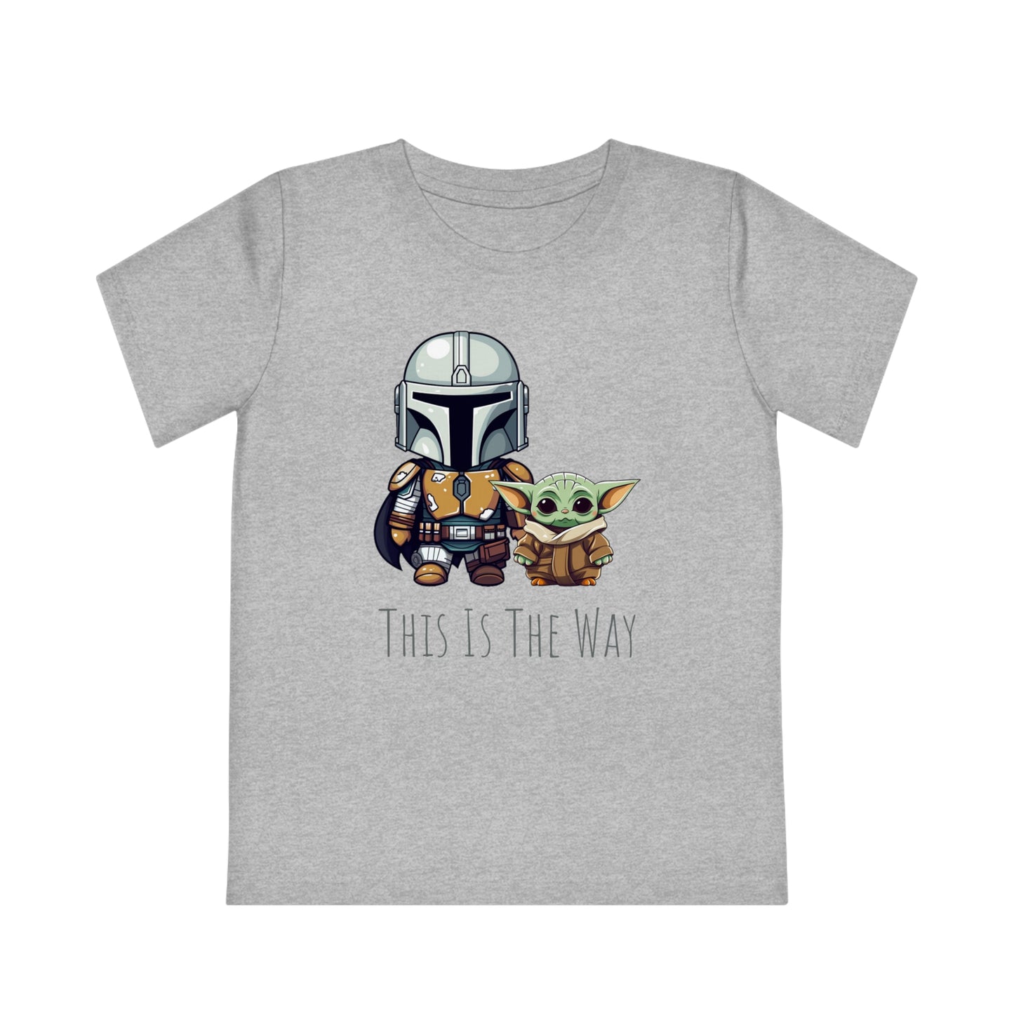 Mandalorian and baby yoda Kids Eco-Friendly T-Shirt - Embrace Galactic Adventures