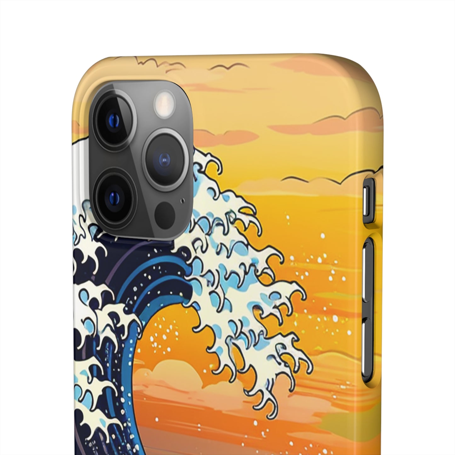 Sunset Big Wave Phone Case - Embrace the Majestic Hokusai Style in Your Hands