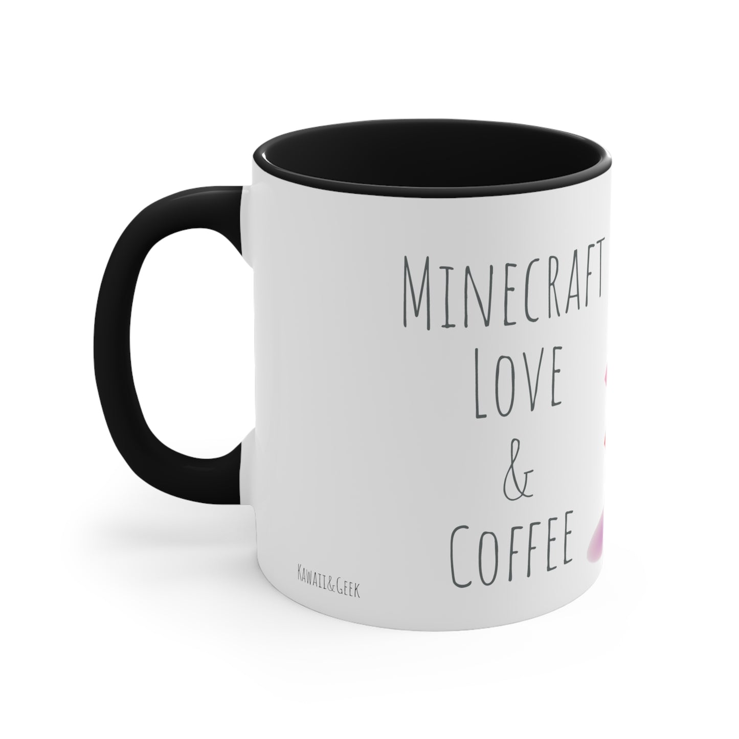 Minecraft Love & Coffee Mug - 11oz Bicolor Valentine's Special