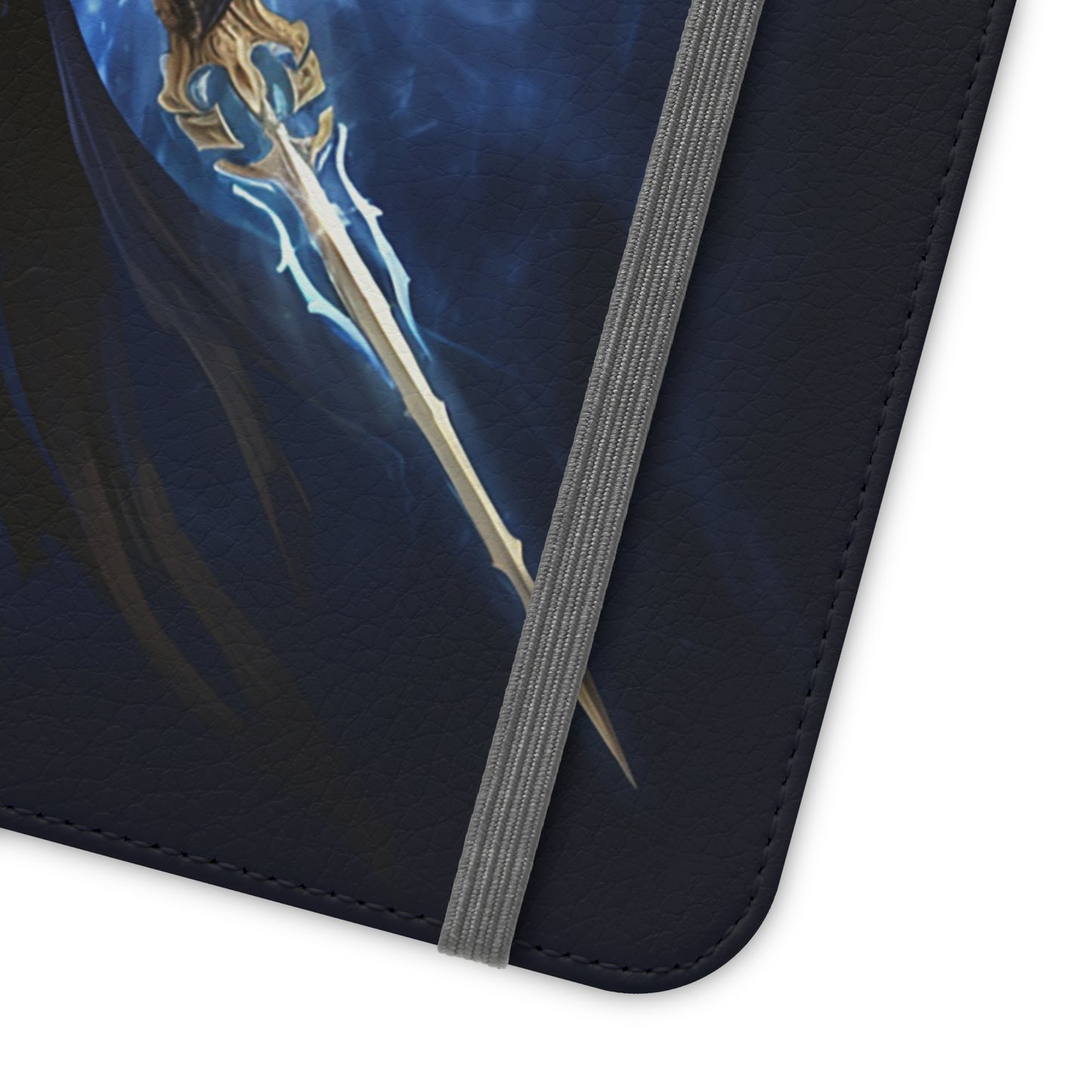 Archangel Flip Phone Case: Ethereal Wings & Sword Design