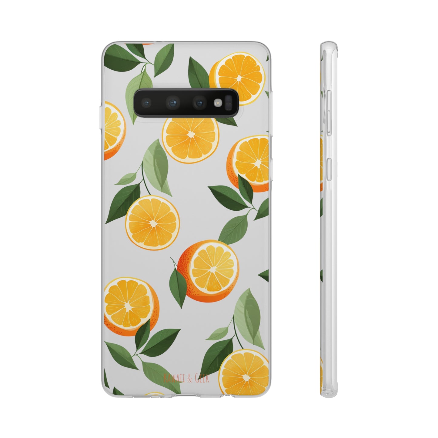 Zesty Orange Slices Transparent Flexi Phone Case