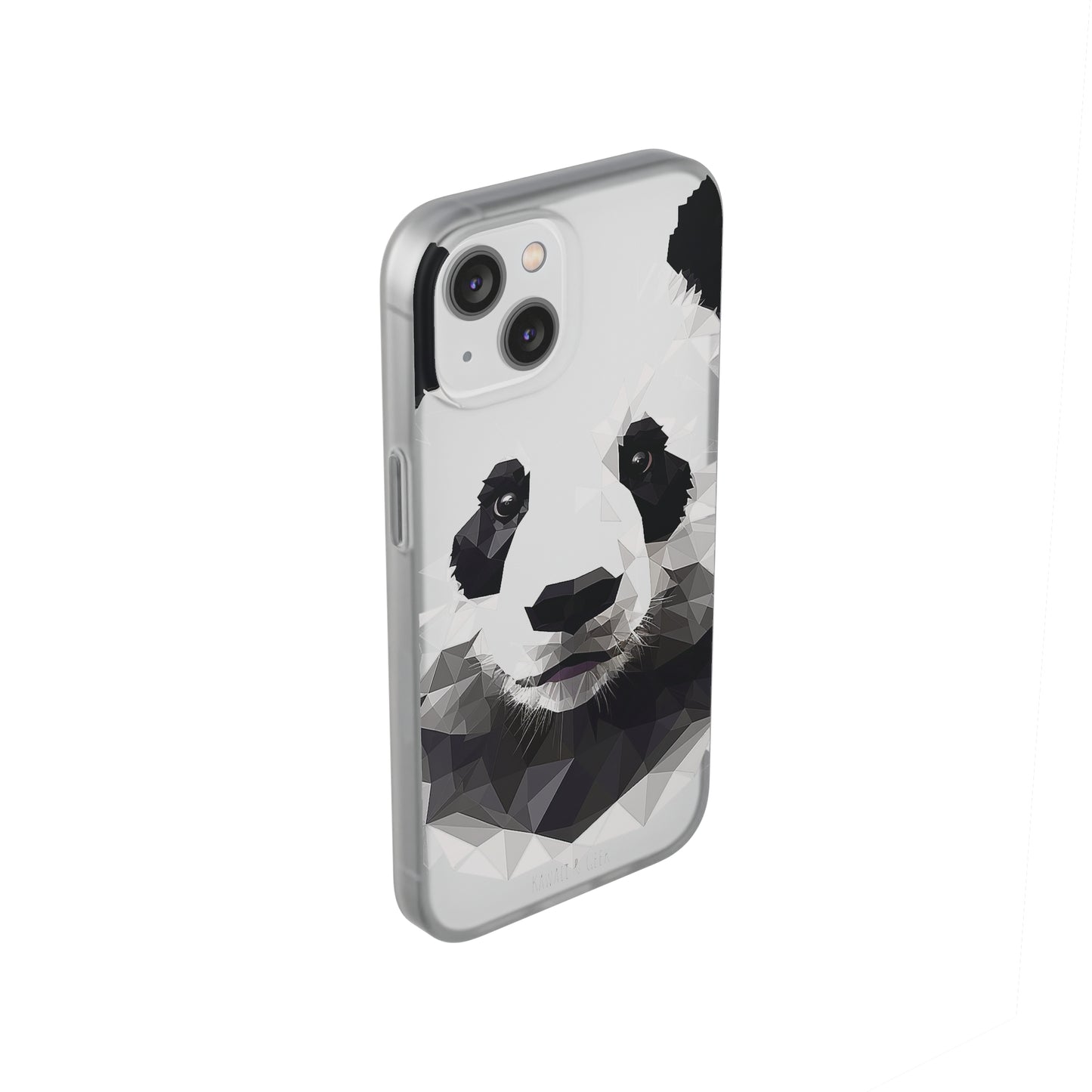 Cute Polygonal Panda Flexi phone Case - Protect Your Phone with Some Unique and Adorable Style