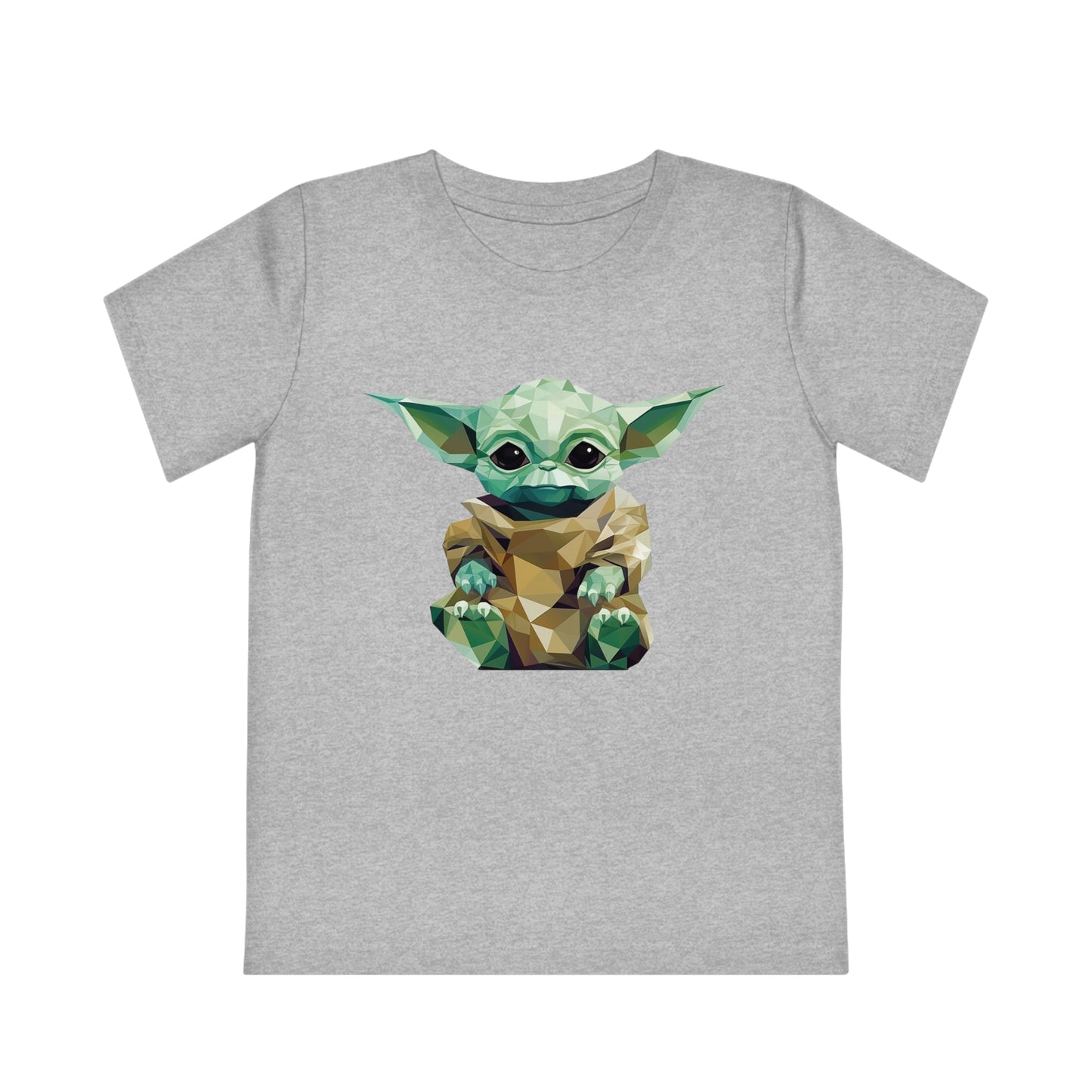 Baby Yoda Grogu Polygonal Kids T-Shirt - Embrace Adorable Adventure