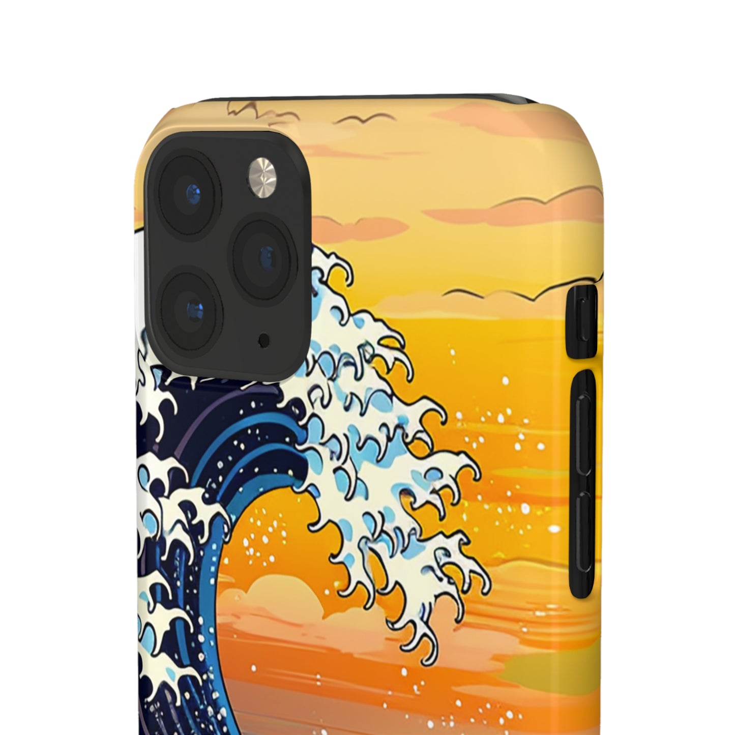 Sunset Big Wave Phone Case - Embrace the Majestic Hokusai Style in Your Hands