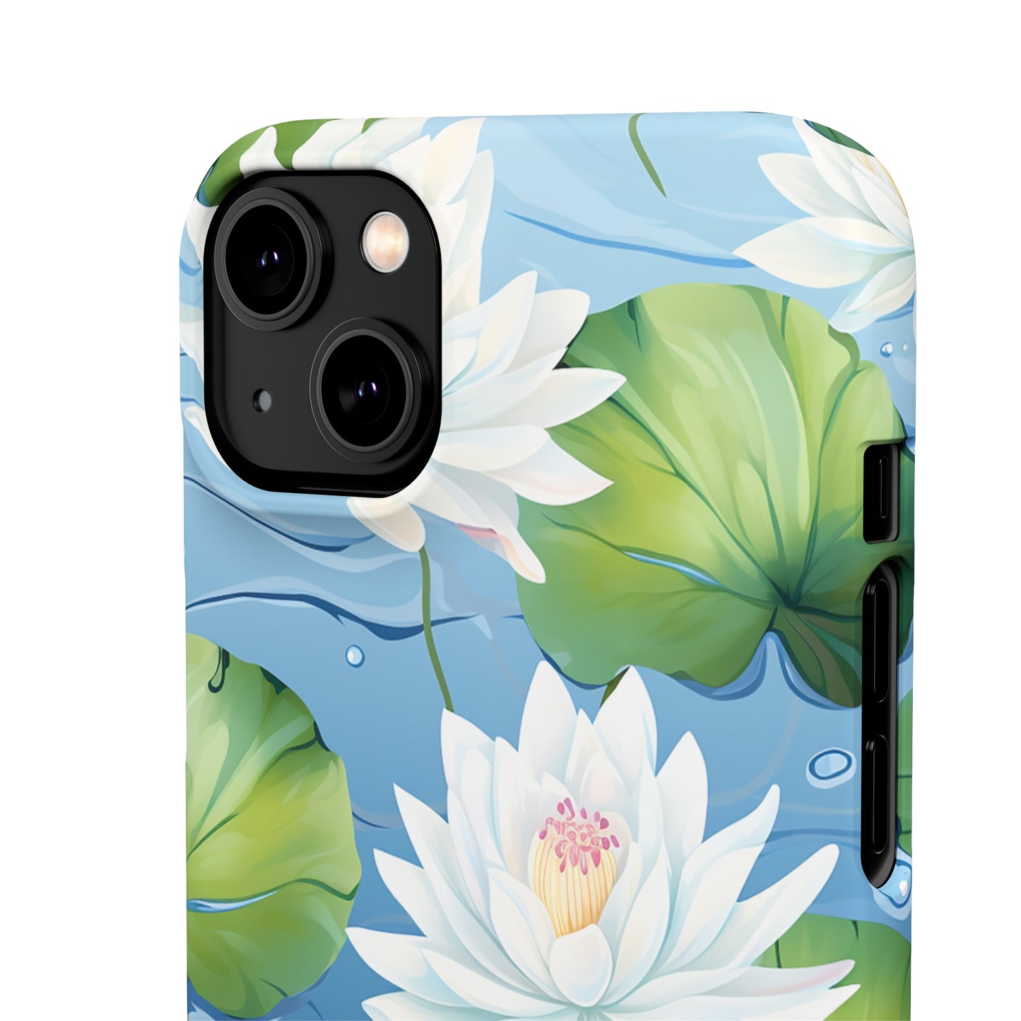 Elegant Water Lilies: Premium Phone Case