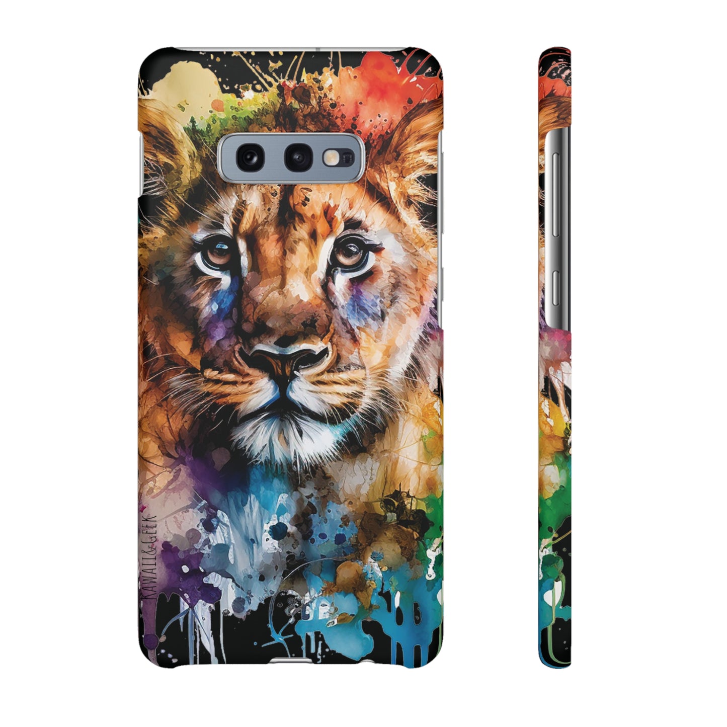 Watercolor Lion Cub Premium Phone Case