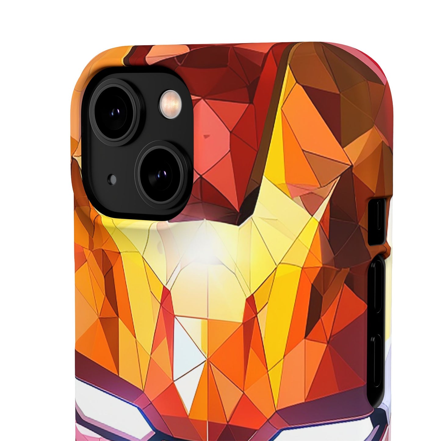Phone Case - Iron Man helmet polygonal style
