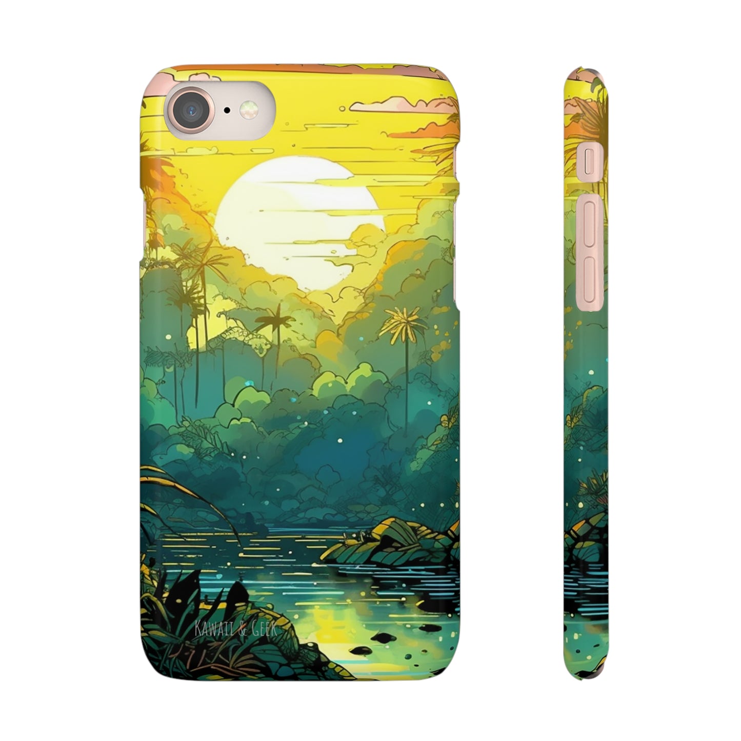 Rainforest at Sunset Phone Case - Capture the Serenity of Nature on Your Device