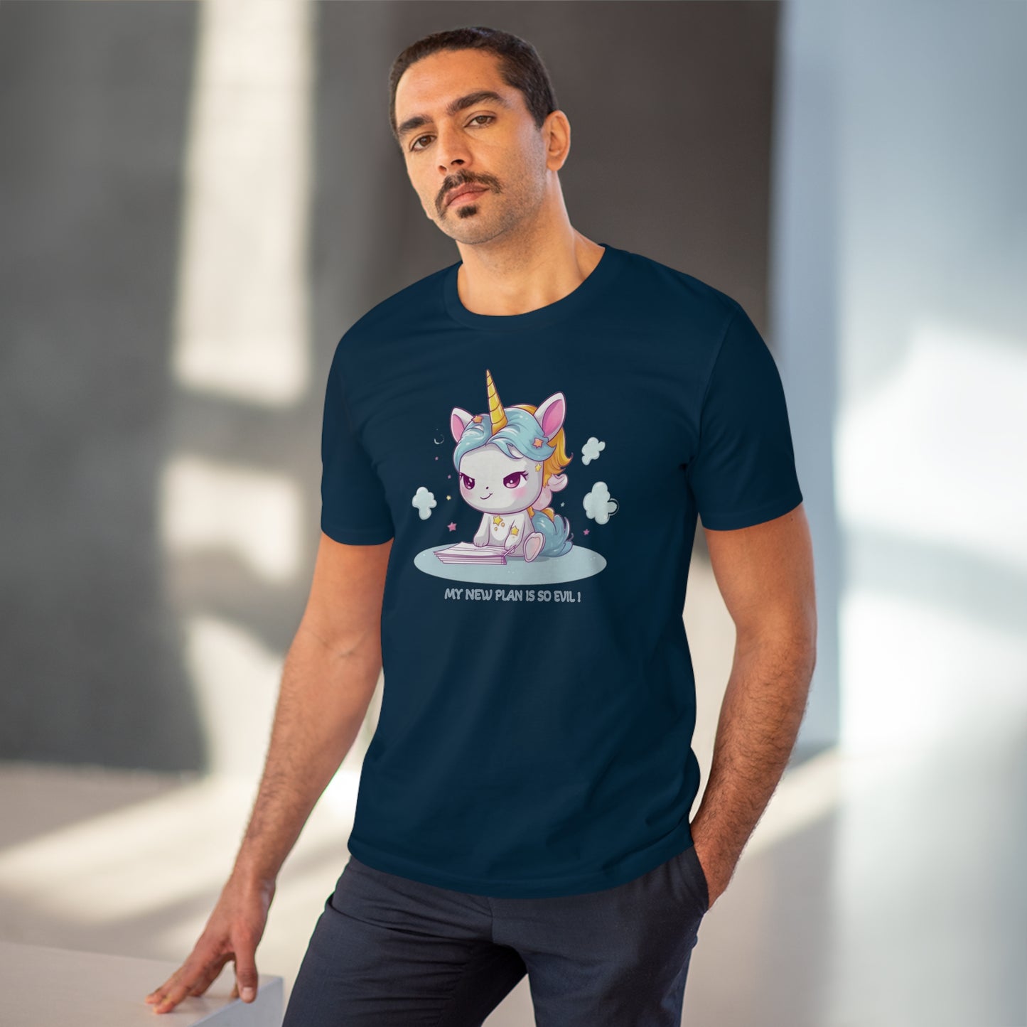 Kawaii and Bad Unicorn T-Shirt - Unleash Your Mischievous Style with Eco-Friendliness