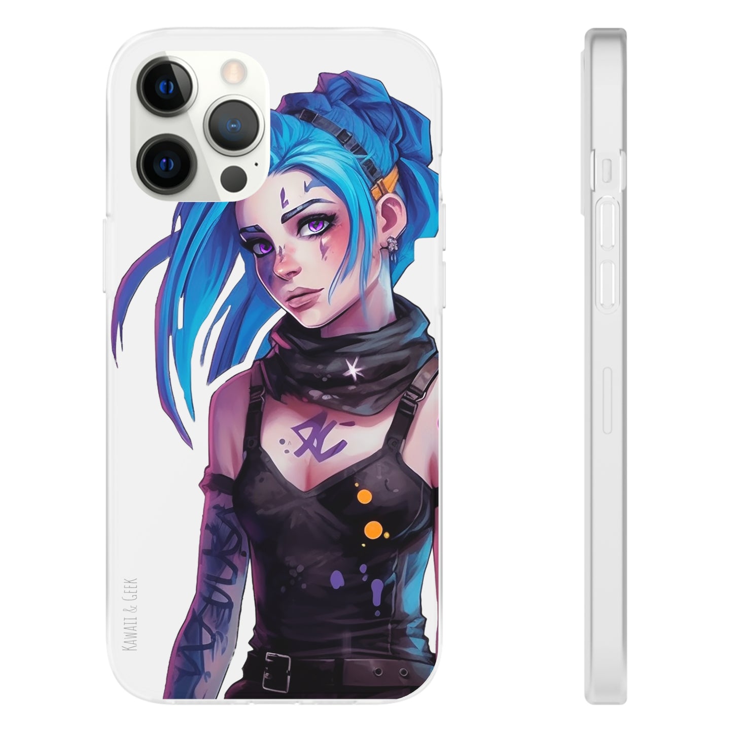 Jinx for Arcane / League of Legends Flexi Phone Case - Add Some Colorful and Gaming Style to Your Phone