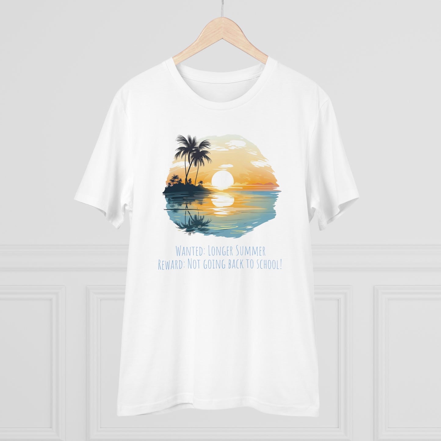 Eco-Friendly Sunset Beach T-shirt : Longer Summer Plea