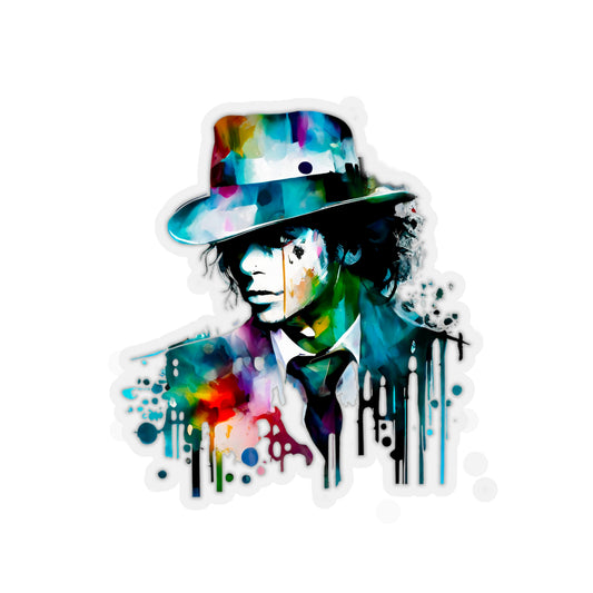 Michael Jackson Transparent Sticker - Add Some Pop and Iconic Style to Your Tech