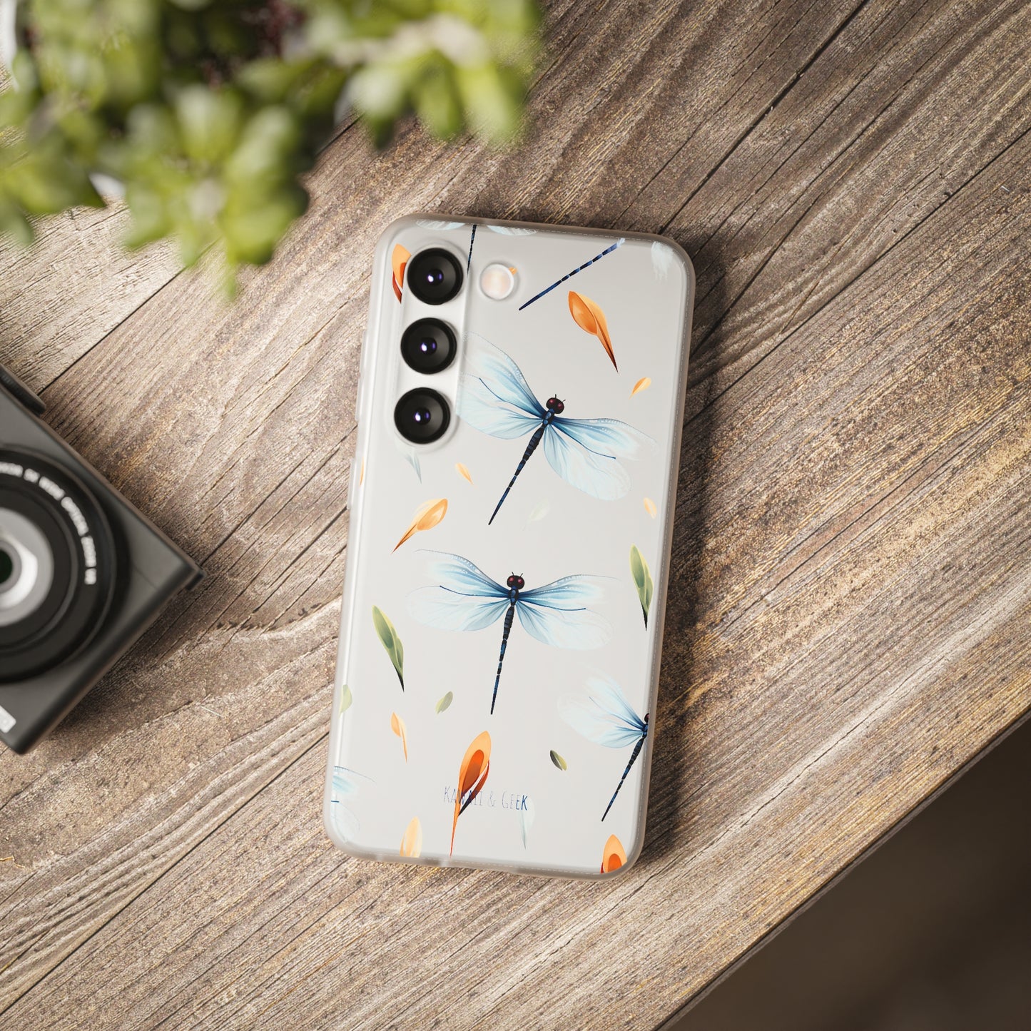 Dragonfly Dreams: Transparent Flexi Phone Case