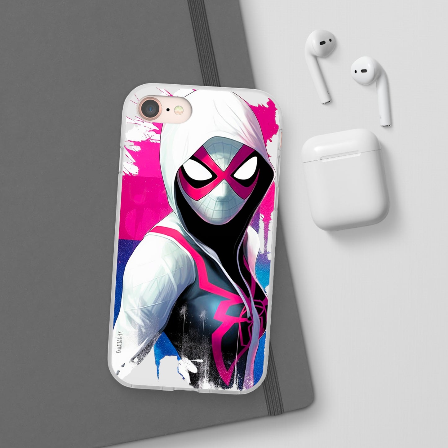 Spider Gwen in Flexi Phone Case - Add Some Colorful and Heroic Style to Your Phone