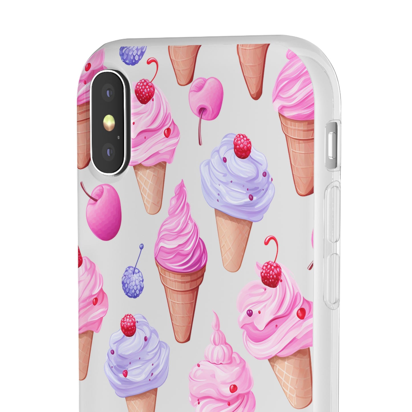 Vibrant Ice Cream Delight Flexi-Case for Phones