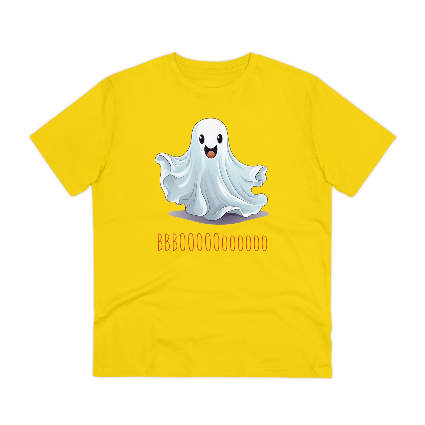 Cute "Booooooooo" Ghost Halloween Eco-Friendly Unisex T-shirt