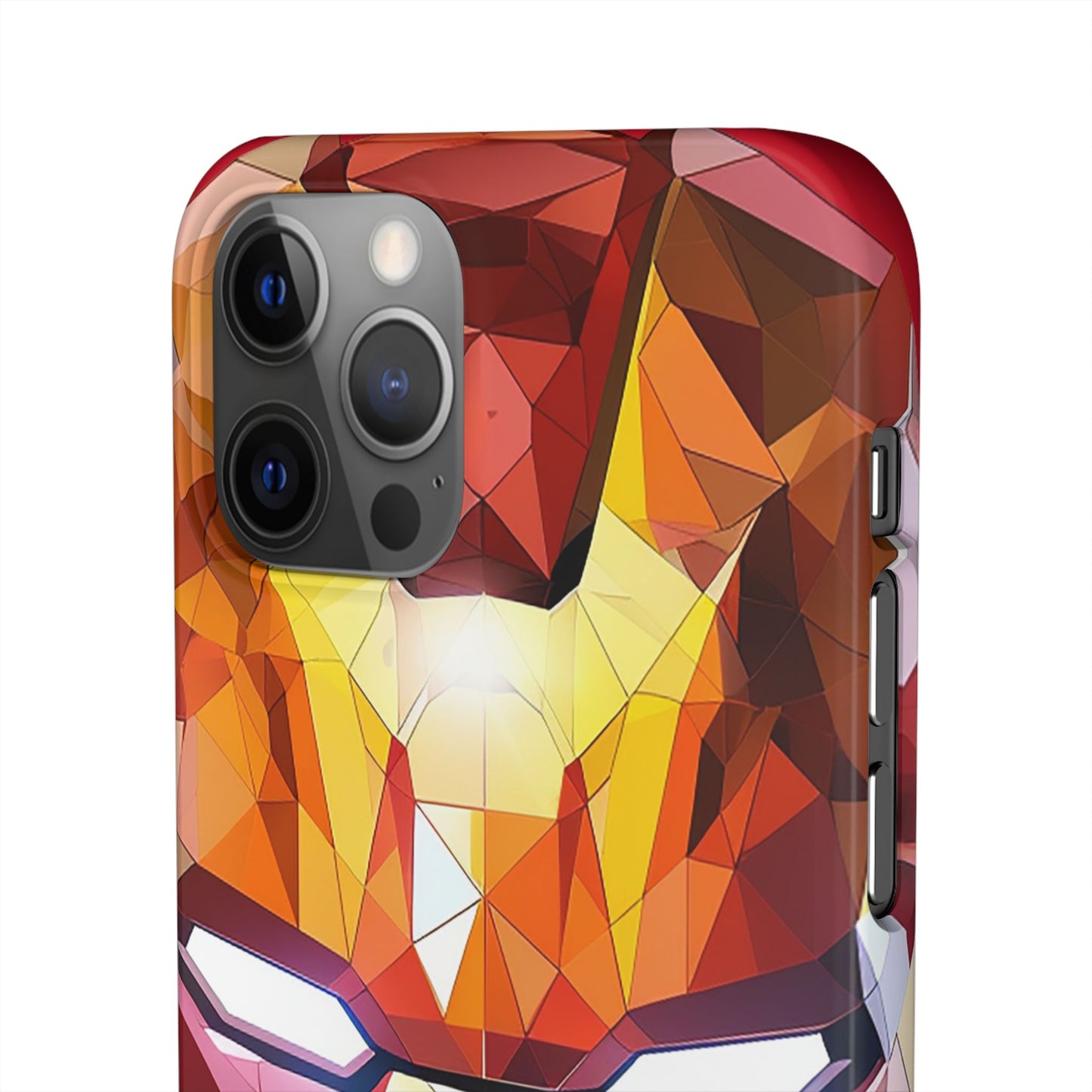 Phone Case - Iron Man helmet polygonal style