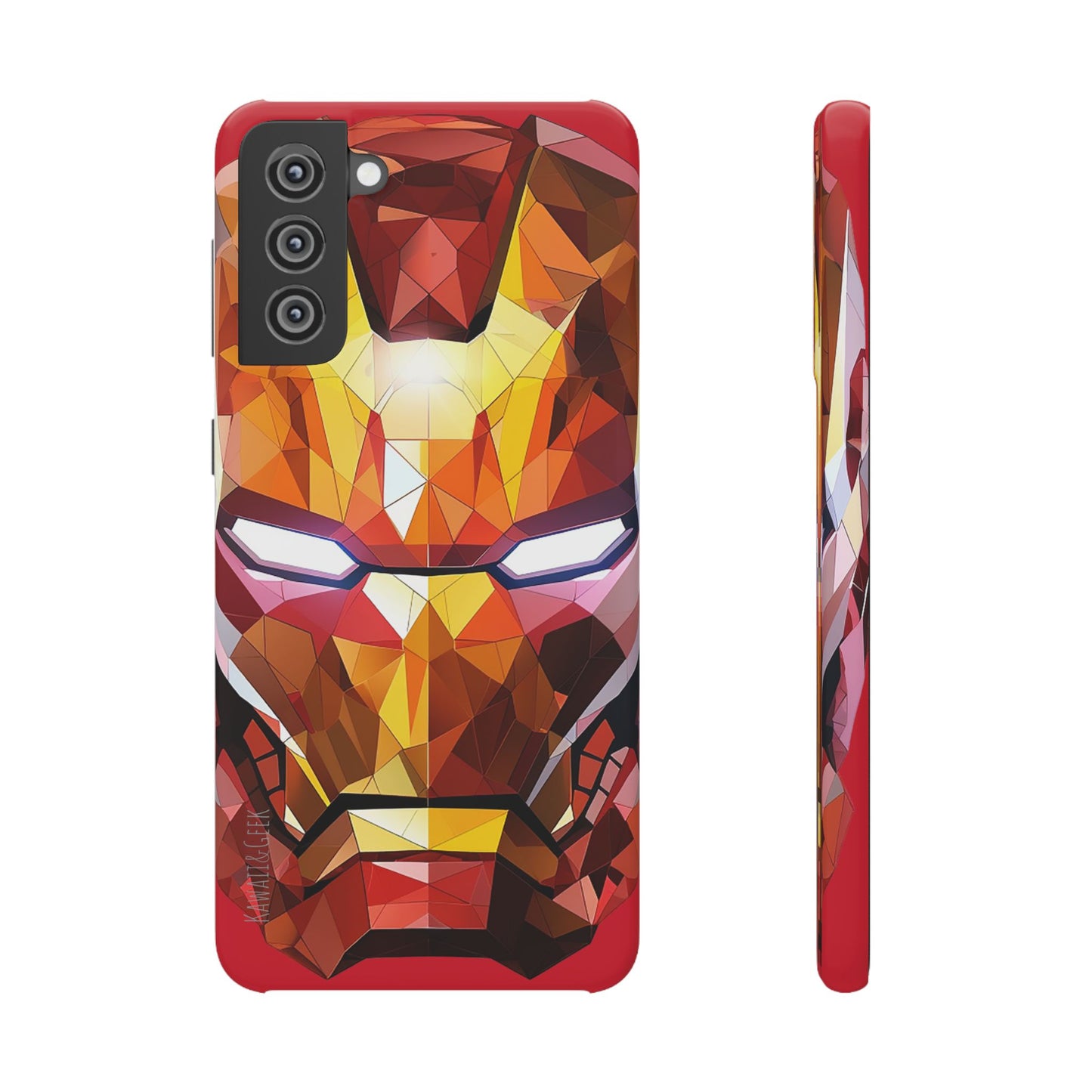 Phone Case - Iron Man helmet polygonal style