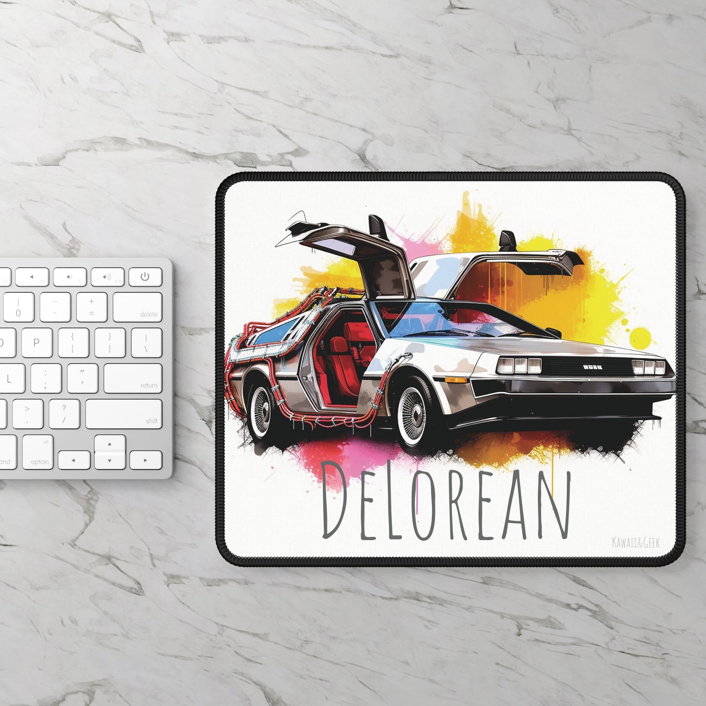 DeLorean Gaming Mouse Pad : Time Travel in Style