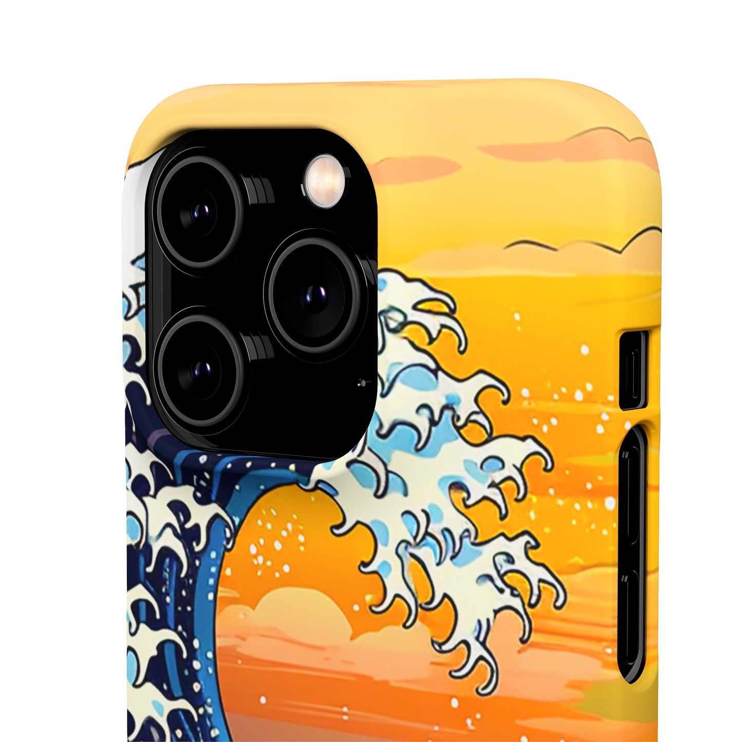 Sunset Big Wave Phone Case - Embrace the Majestic Hokusai Style in Your Hands